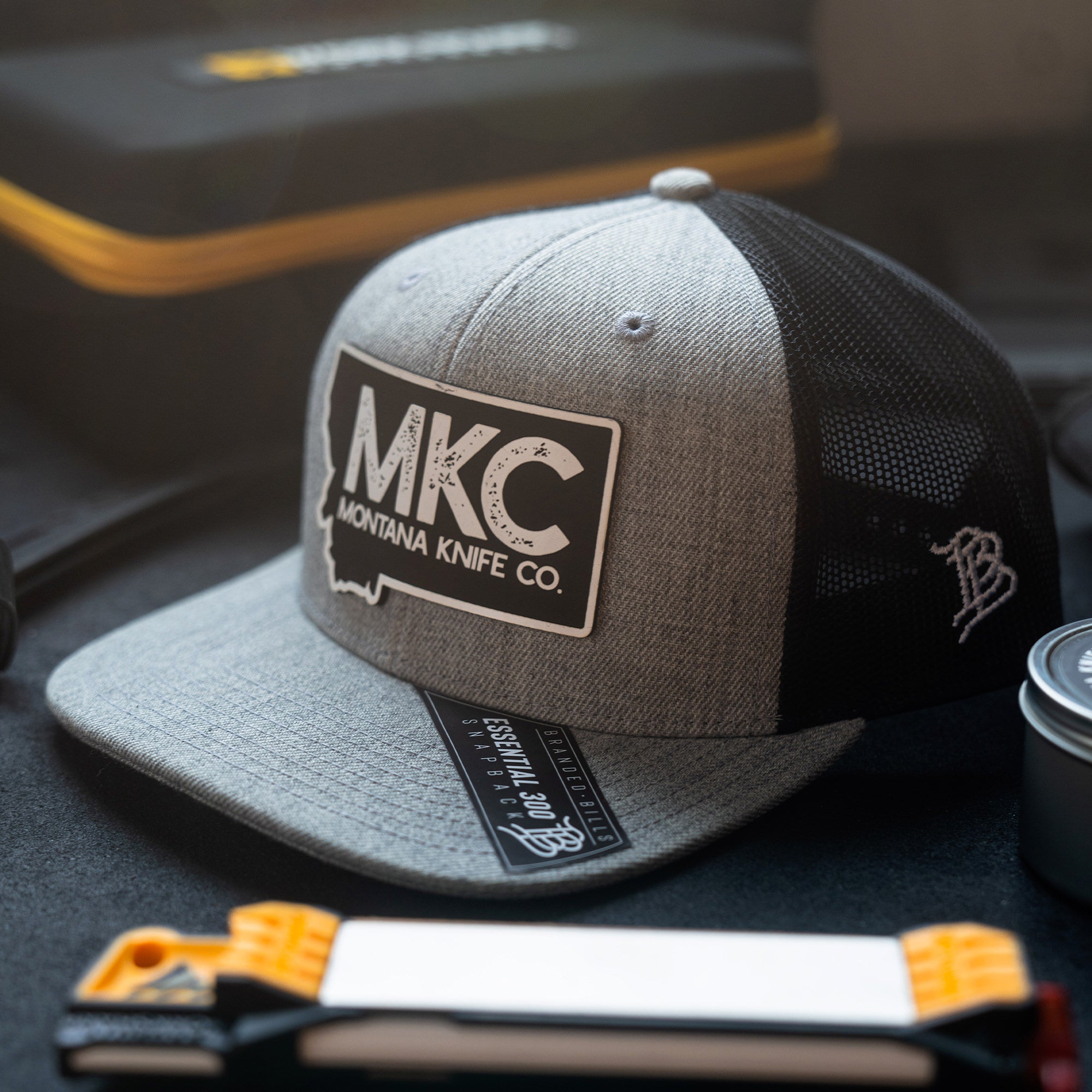 MKC STATE PATCH - GREY TRUCKER SNAPBACK