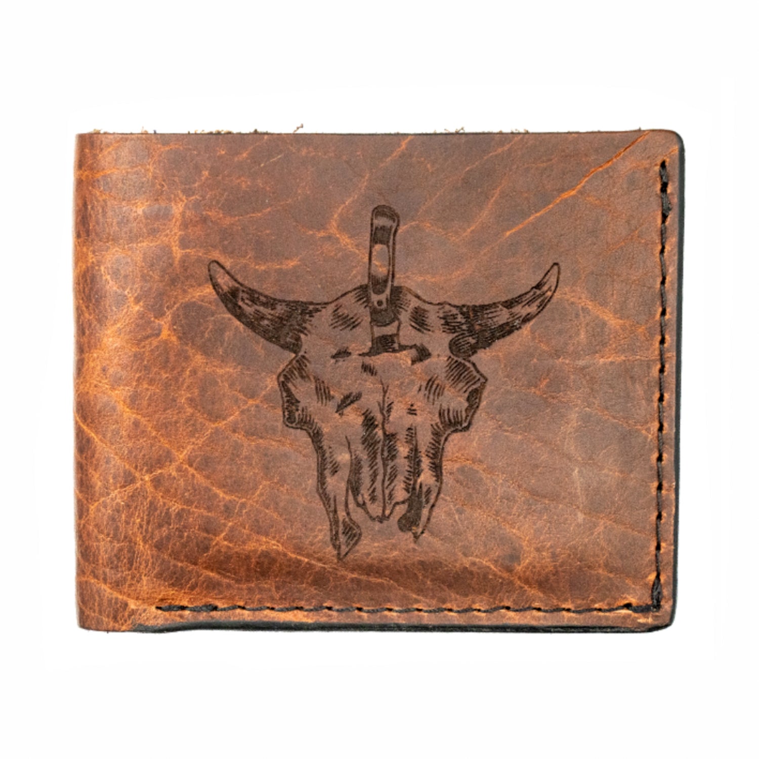 MKC BISON SKULL - LEATHER WALLET