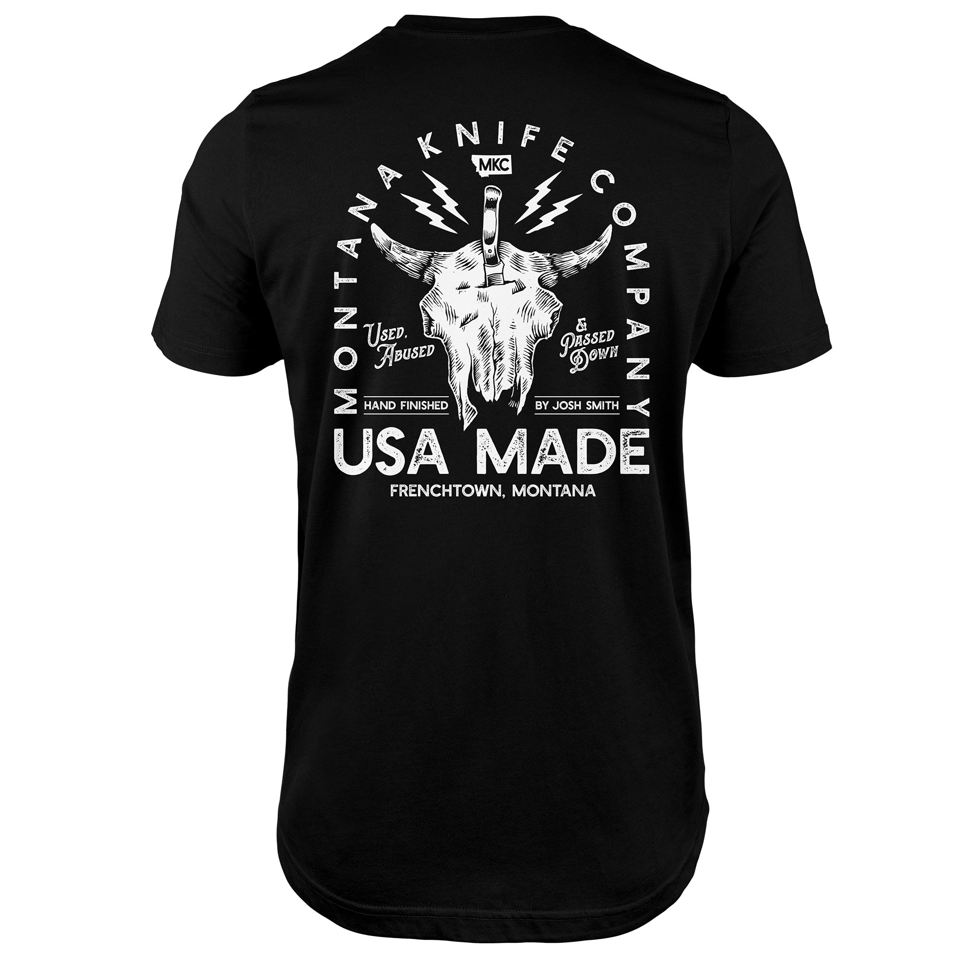 MKC BISON SKULL TEE - BLACK