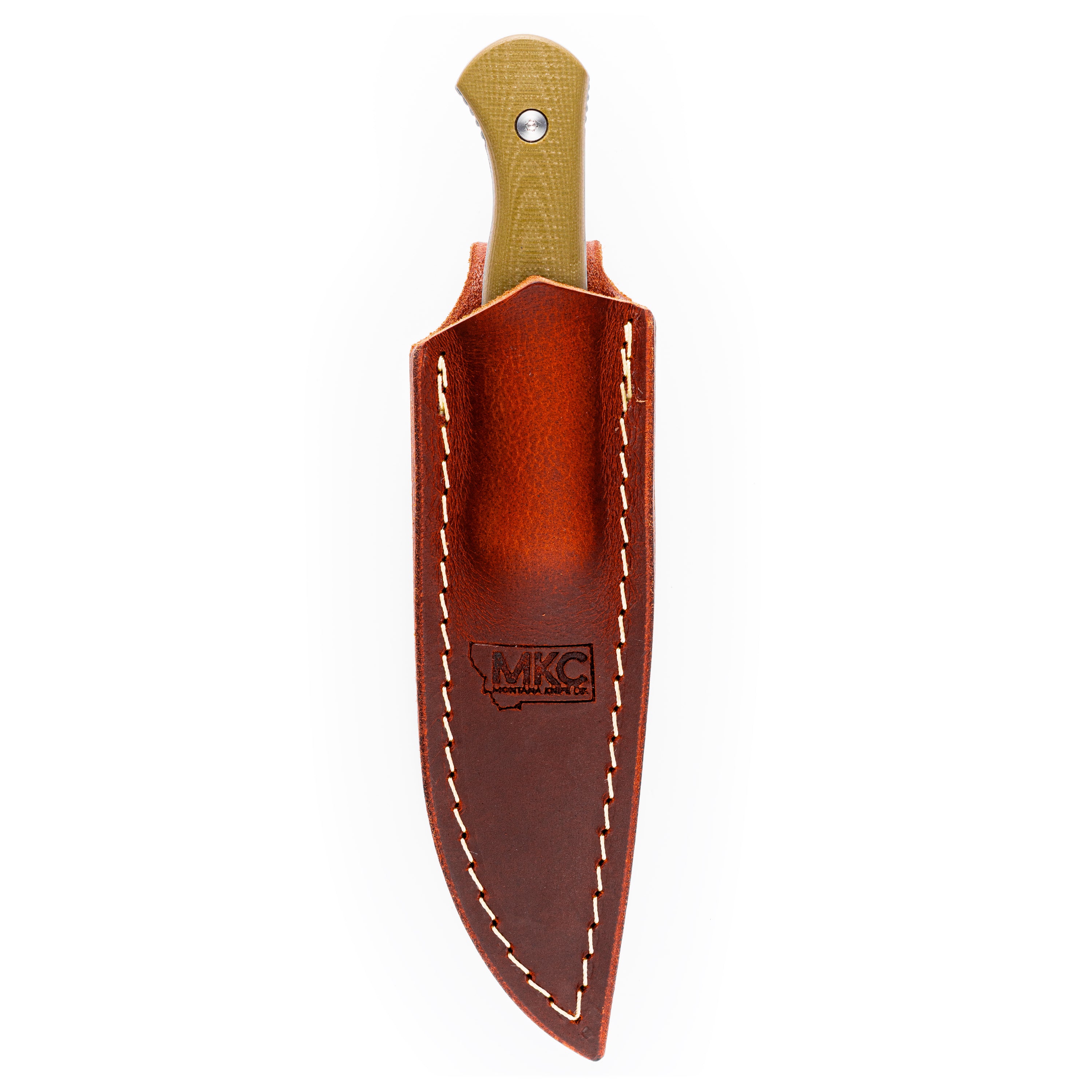 FIELDCRAFT SURVIVAL KNIFE LEATHER SHEATH - VERTICAL BELT CARRY