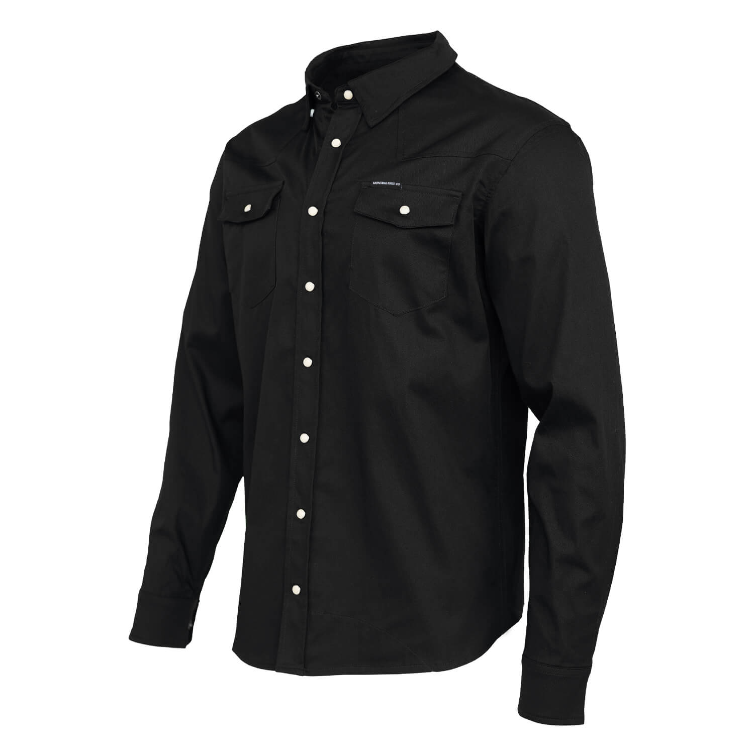 MAIN STREET PEARL SNAP LONG SLEEVE - Black SMALL MAIN STREET PEARL SNAP LONG SLEEVE - Black SMALL