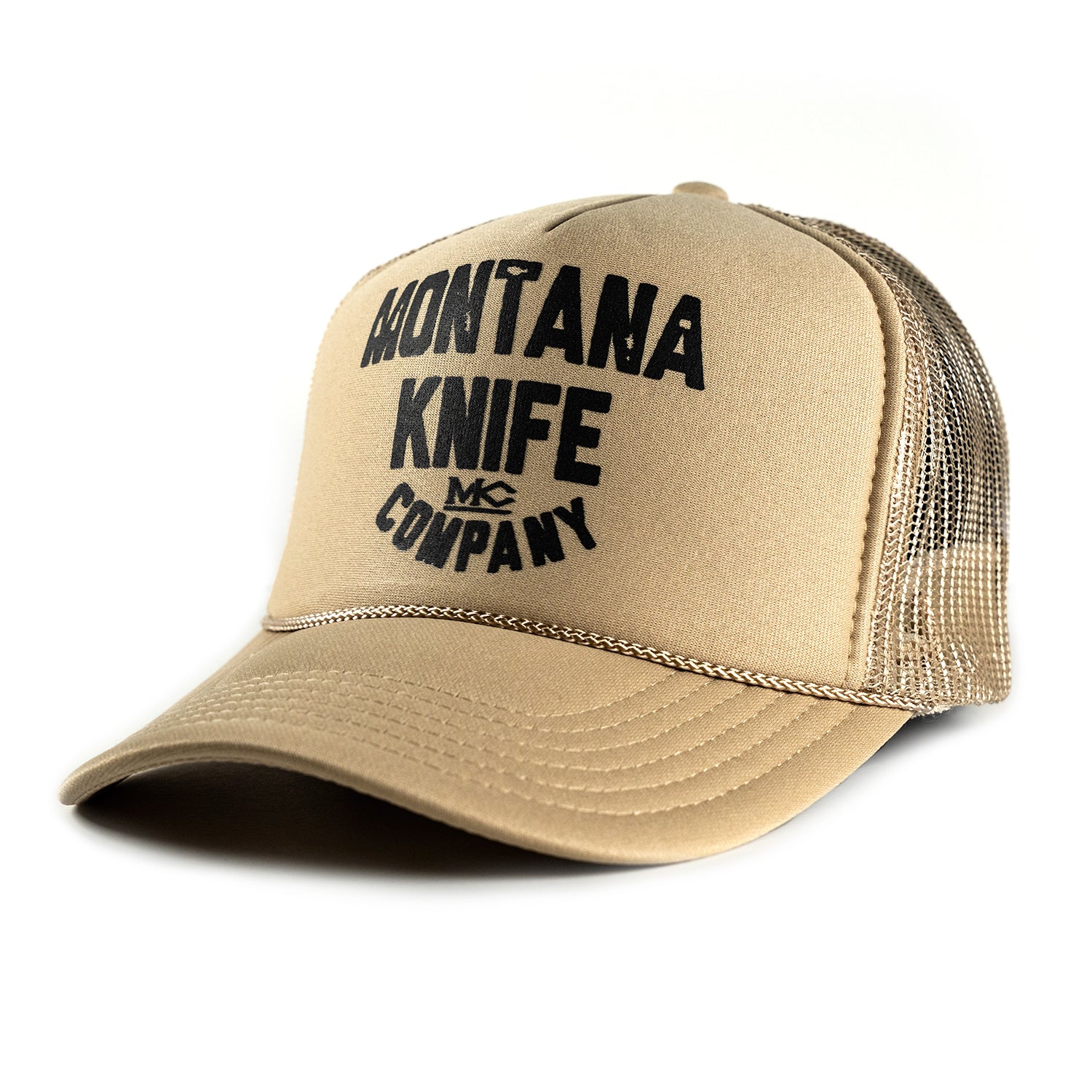 MONTANA KNIFE CO - FOAM TRUCKER HAT - TAN