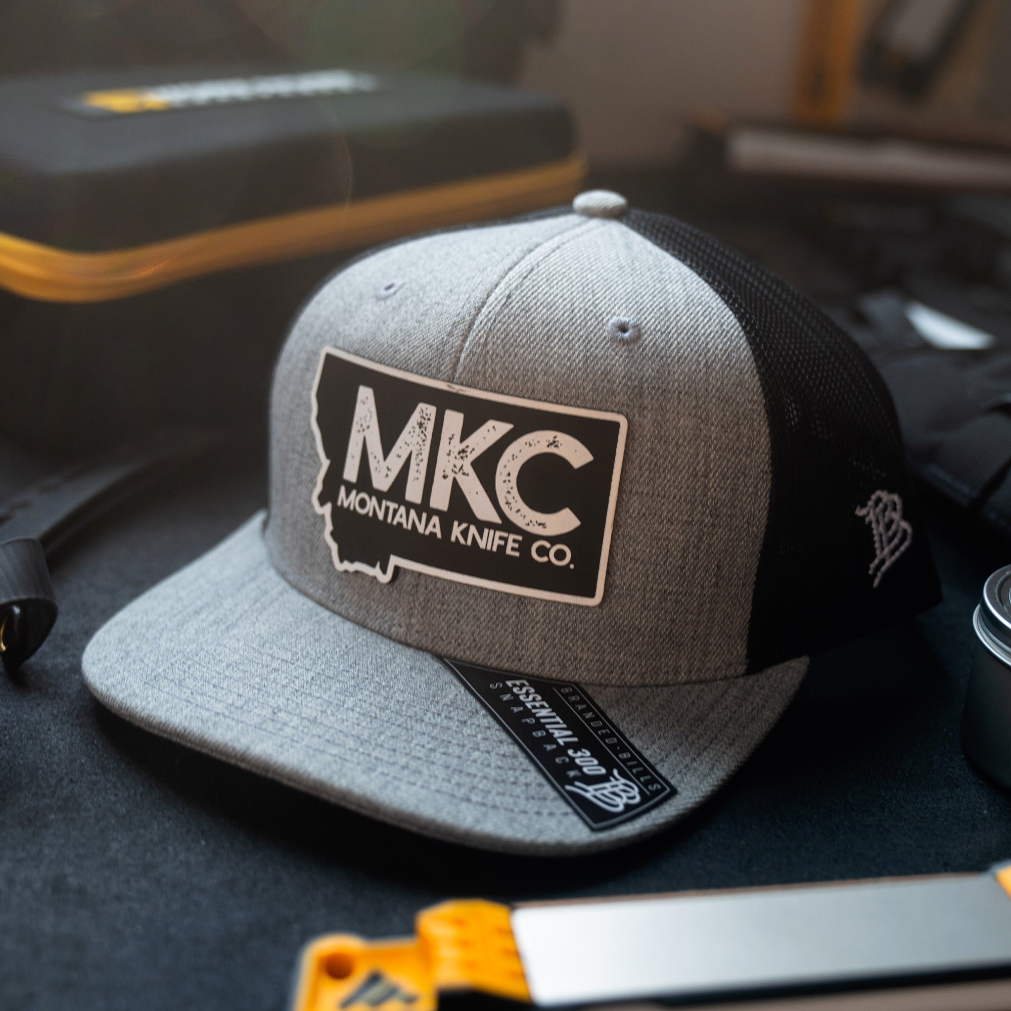 MKC STATE PATCH - GREY TRUCKER SNAPBACK