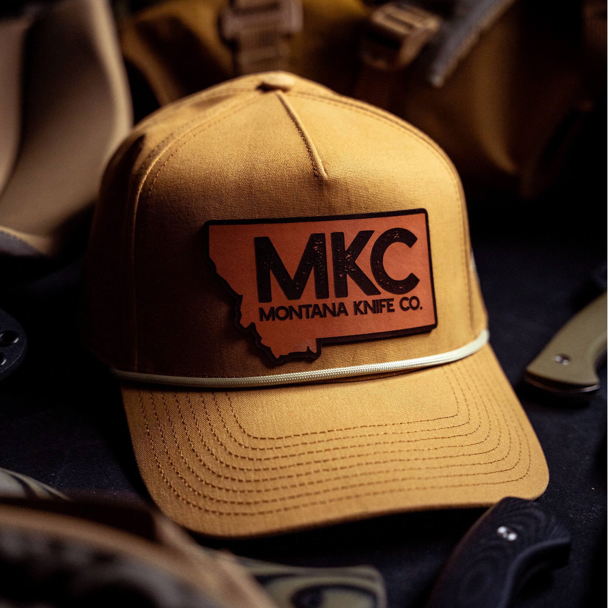 MKC BIG STATE PATCH - ROPE HAT - CANVAS