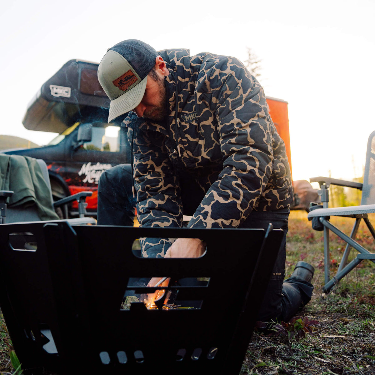 GRINNELL PUFFY ZIP JACKET 2.0 - CAMO