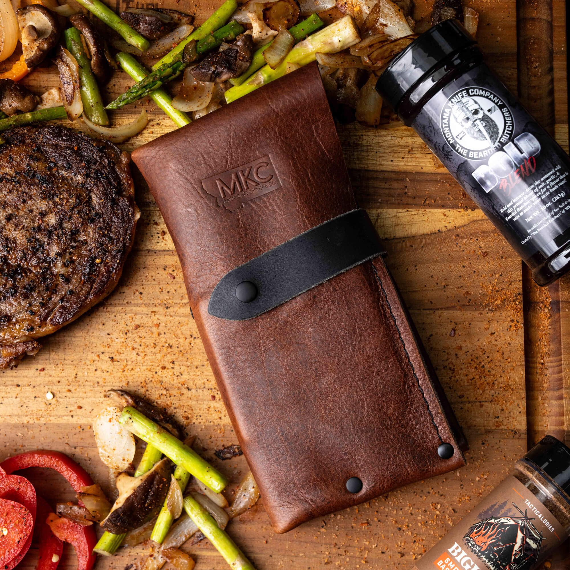 MKC STEAK KNIVES (SET OF 4) - PVD - ORANGE/BLACK