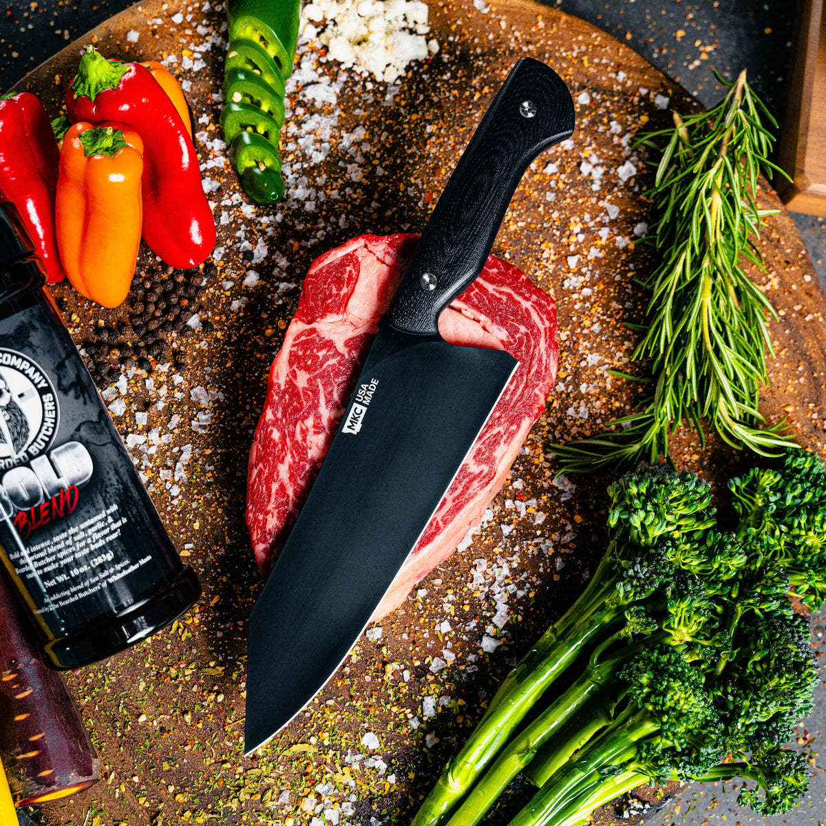 SMITH RIVER SANTOKU - BLACK
