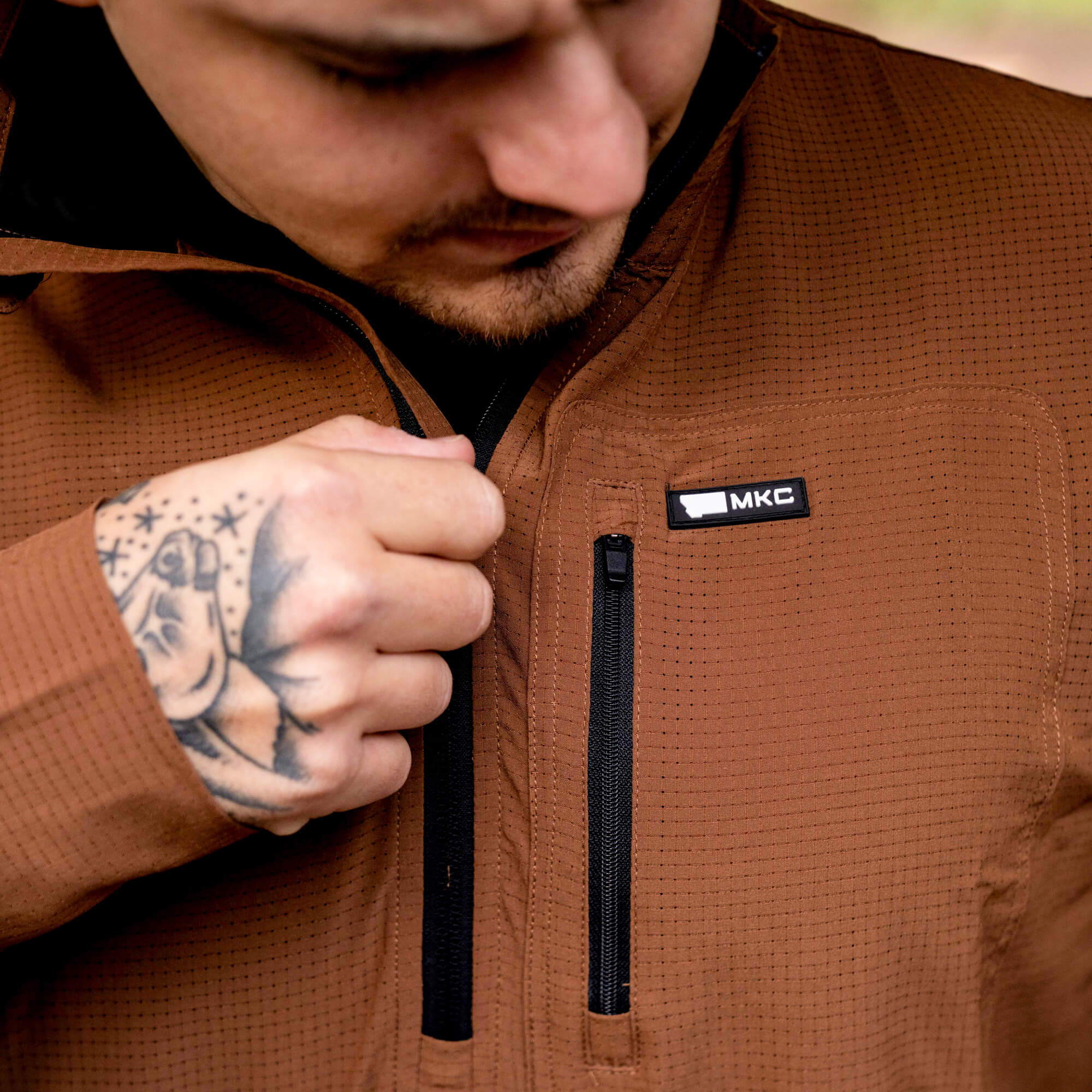 TACTICAL AIRLITE HALF-ZIP - COYOTE