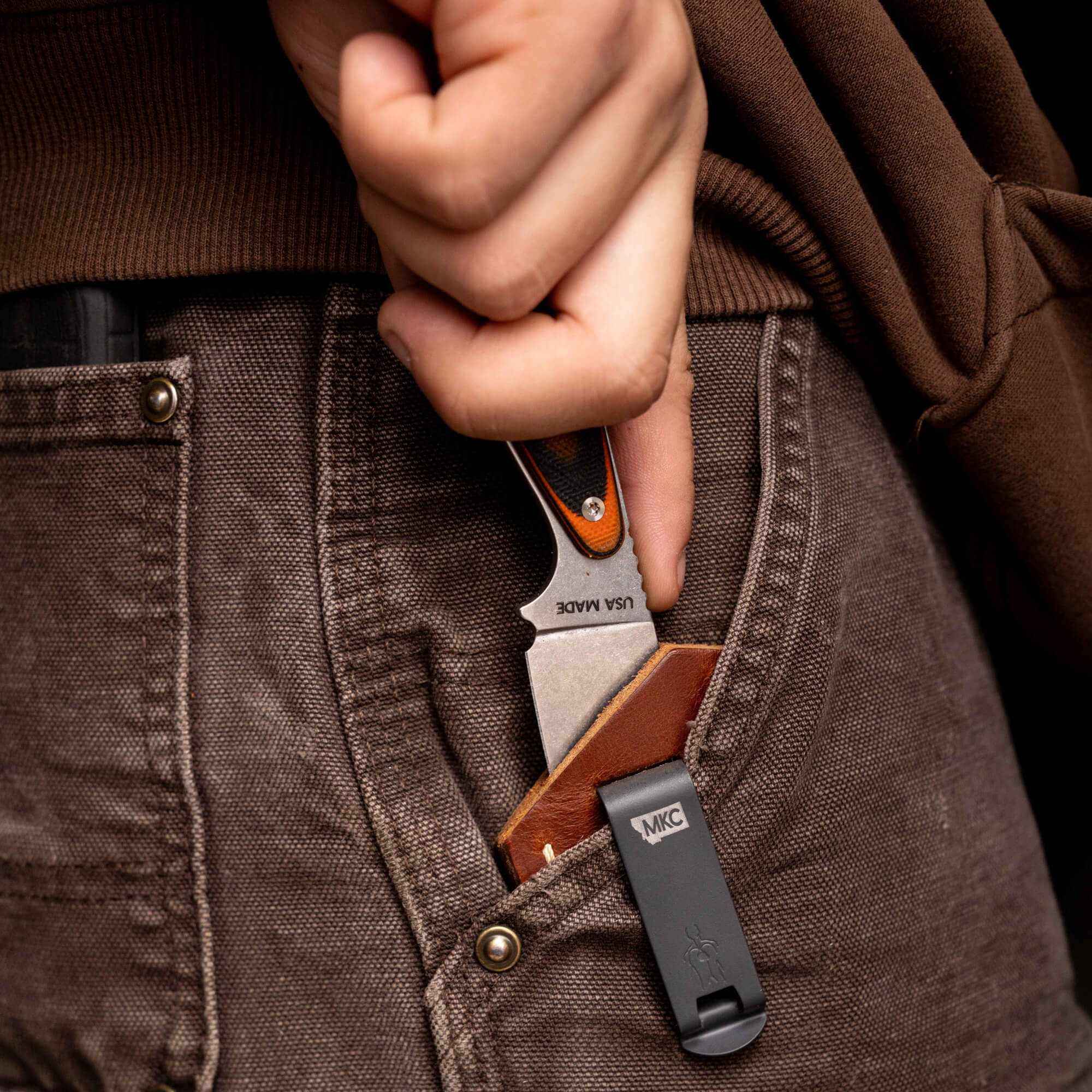 CASTLE ROCK LEATHER SHEATH - CONCEALED POCKET CARRY