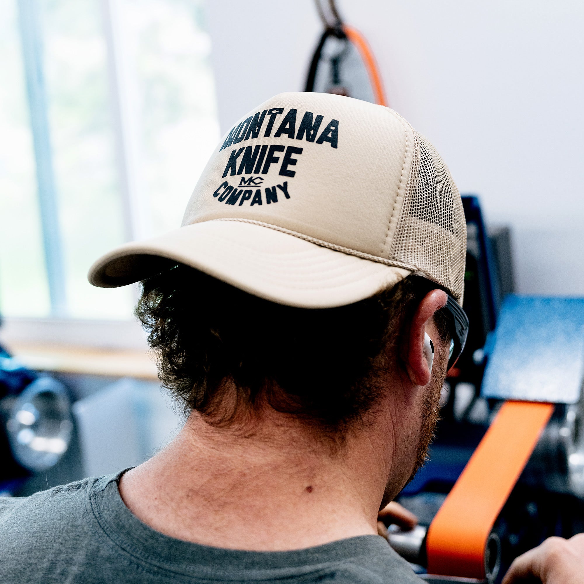 MONTANA KNIFE CO - FOAM TRUCKER HAT - TAN
