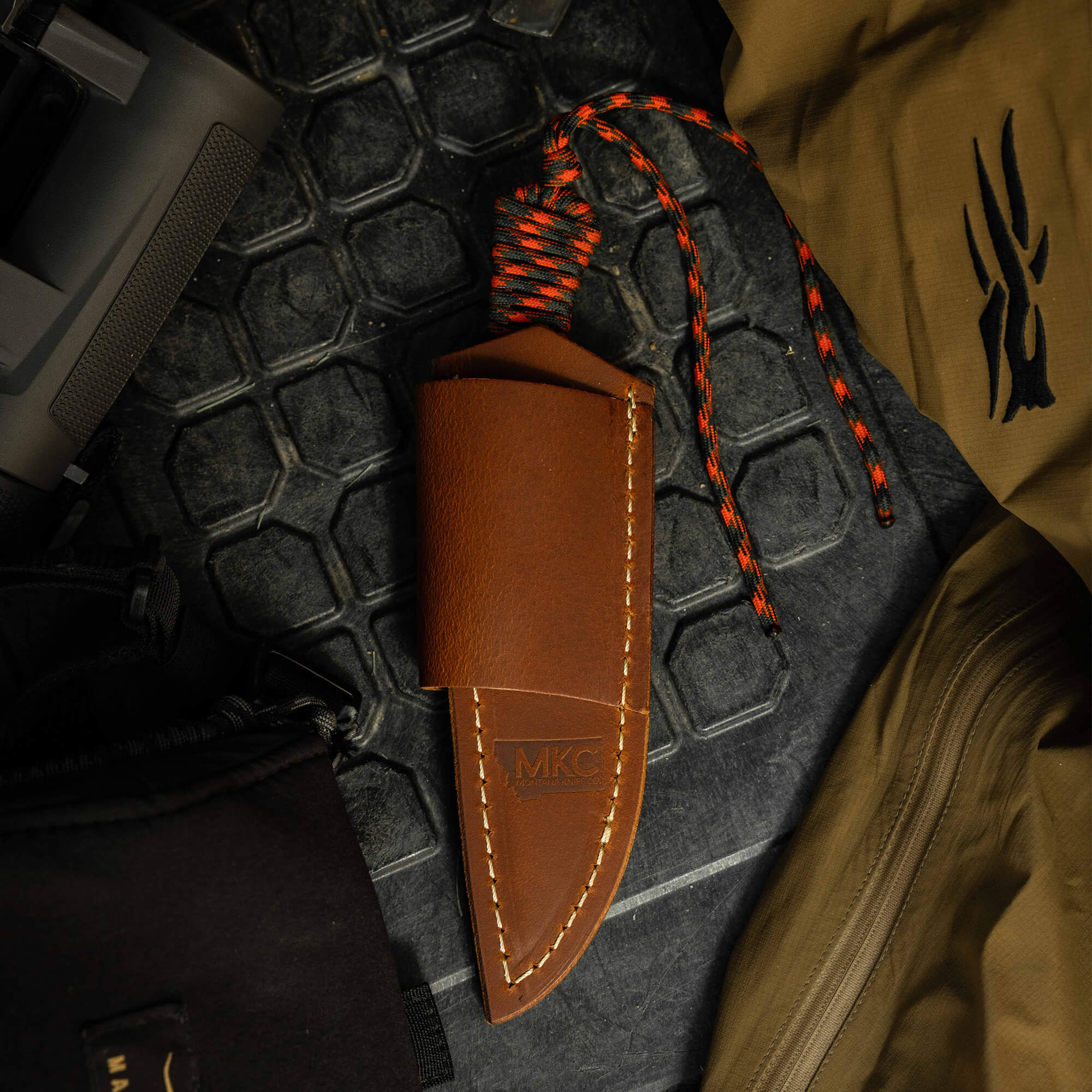 STONED GOAT 2.0 LEATHER SHEATH - HORIZONTAL BELT CARRY