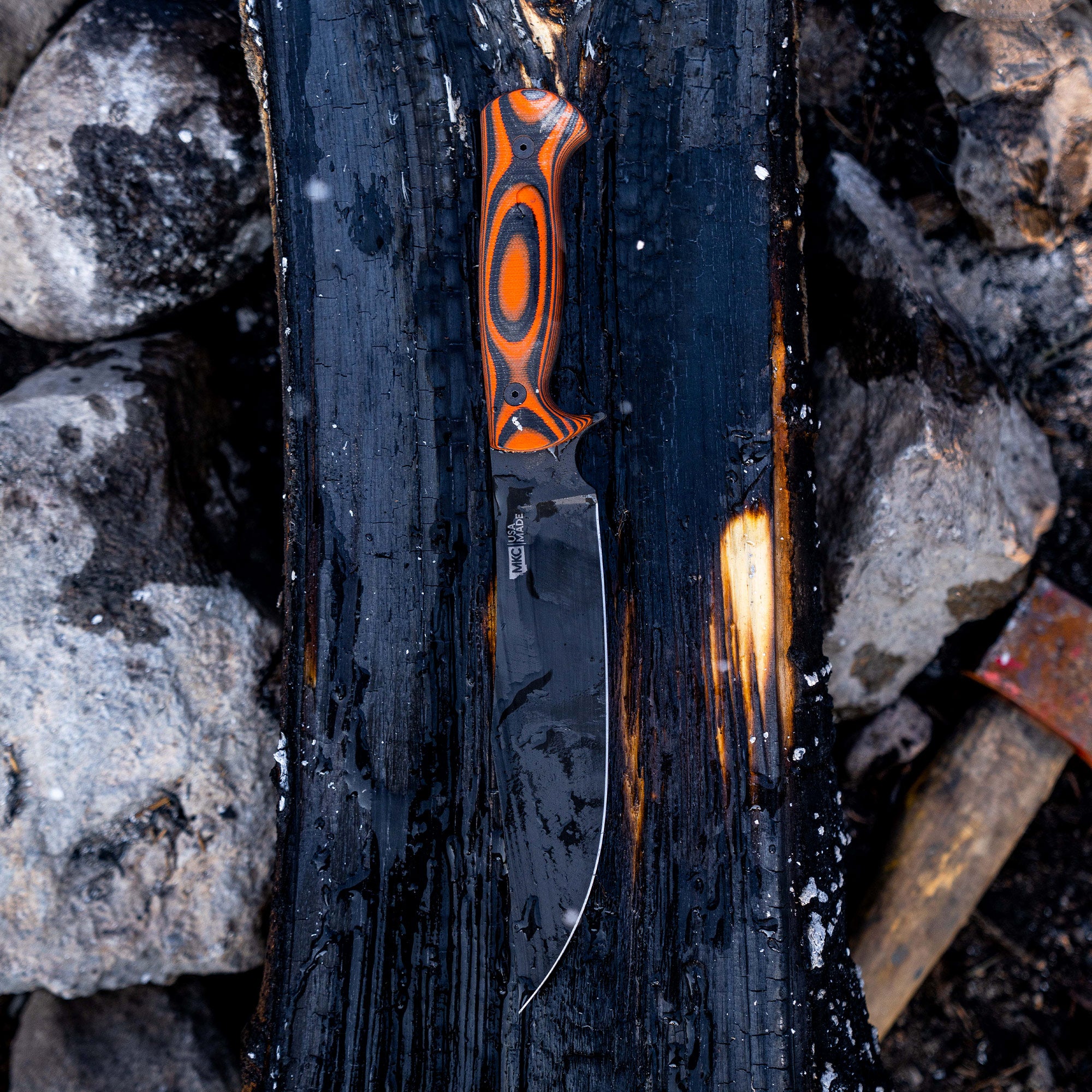 THE MARSHALL BUSHCRAFT KNIFE - ORANGE & BLACK