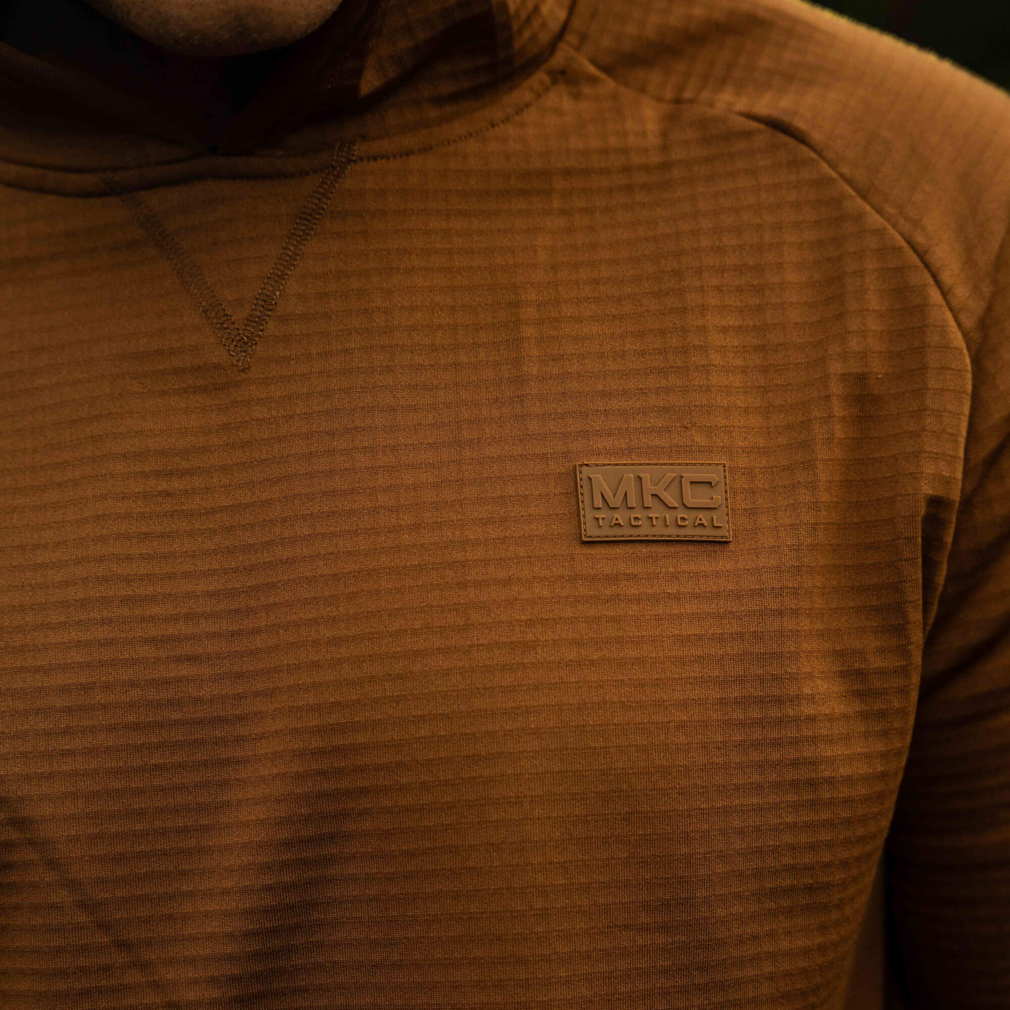 MKC WAFFLE KNIT PERFORMANCE HOODIE - COYOTE
