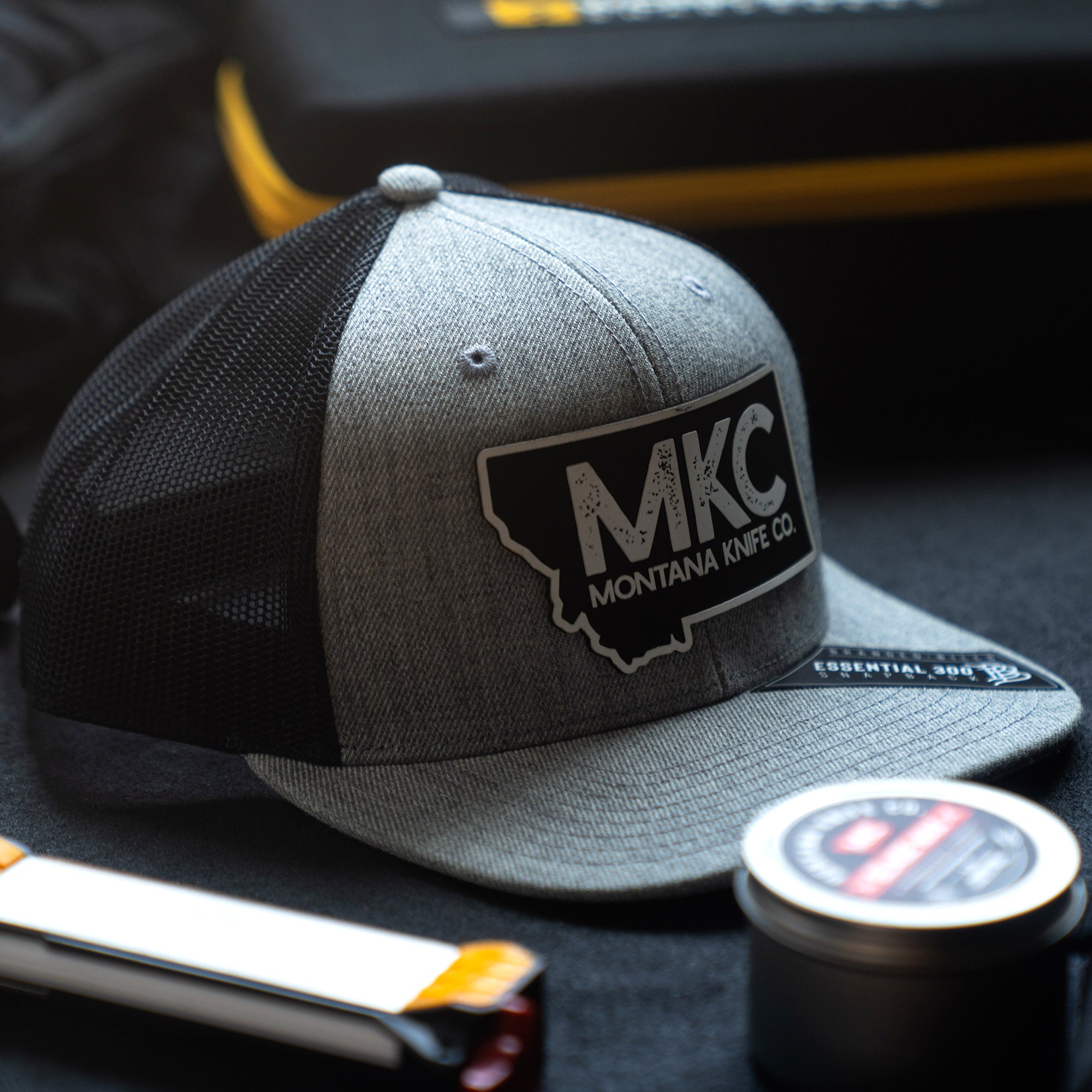 MKC STATE PATCH - GREY TRUCKER SNAPBACK