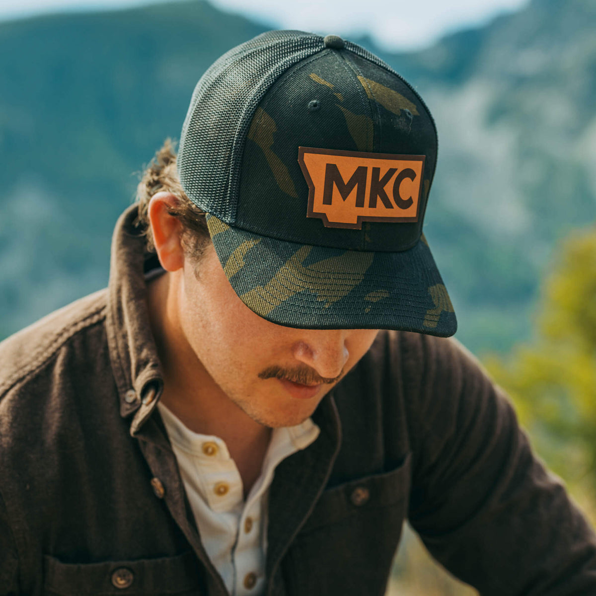 MKC STATE PATCH - CAMO TRUCKER SNAPBACK