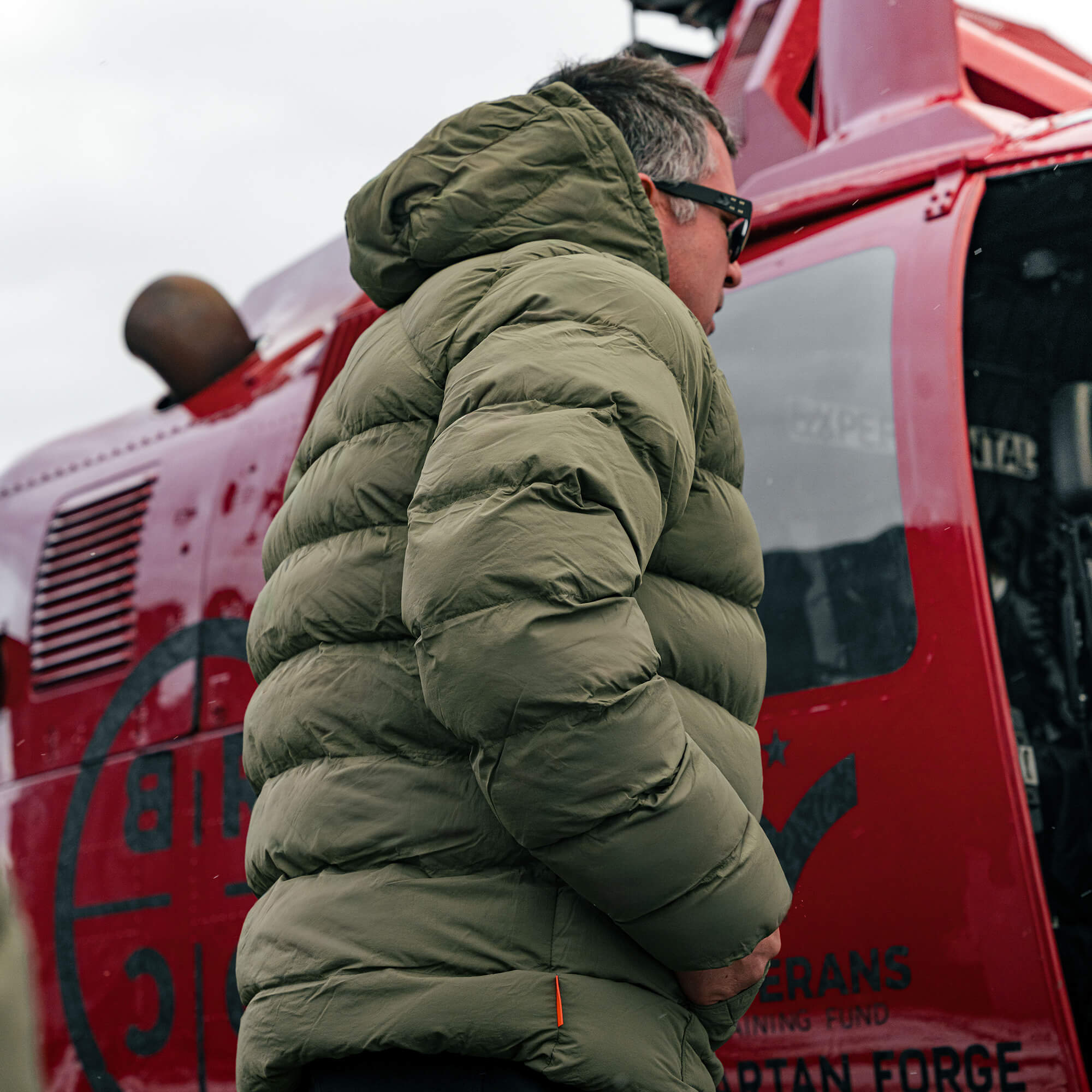 OBERLIN PULLOVER PUFFY JACKET - OLIVE