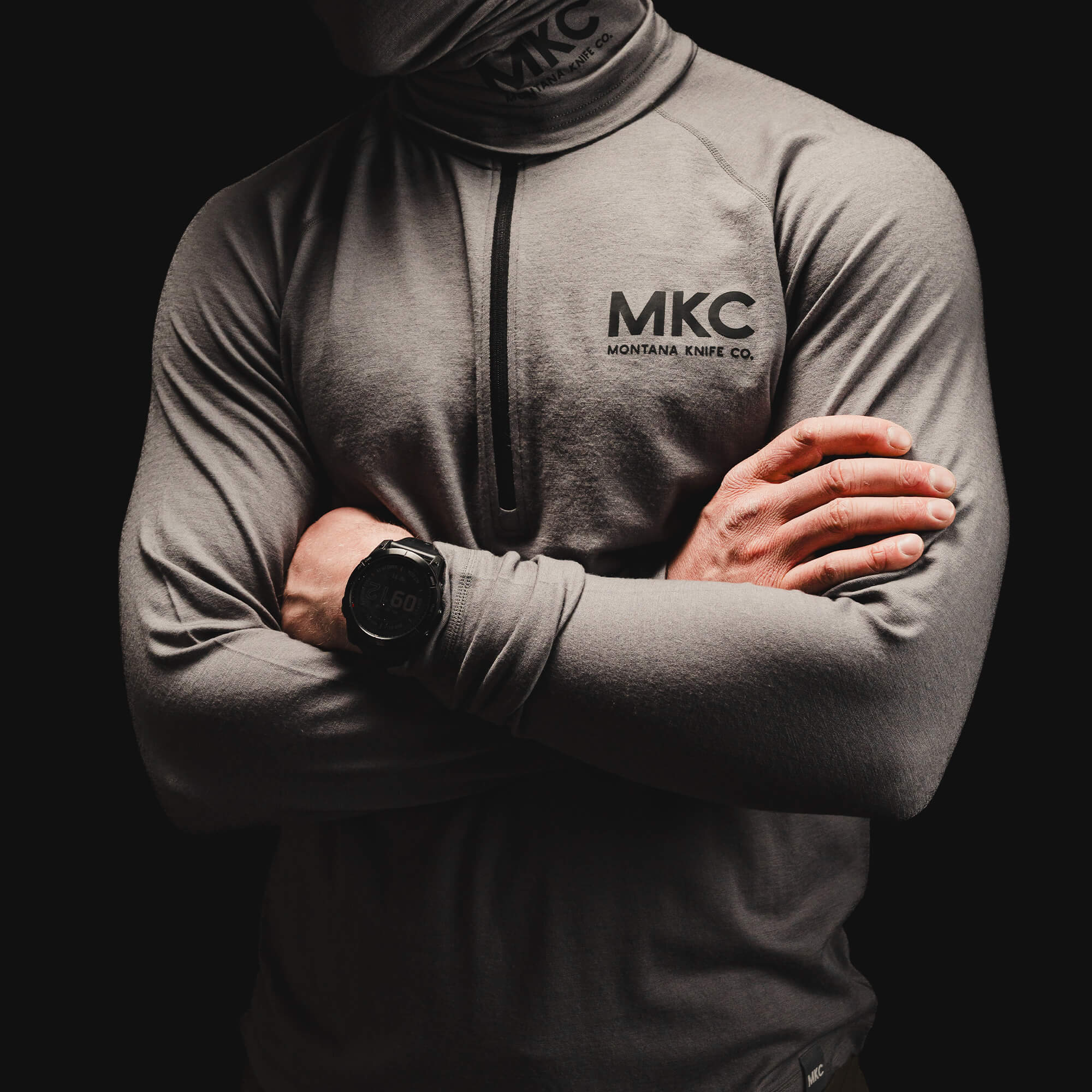 RANGE LINE PRO QUARTER ZIP - CHARCOAL