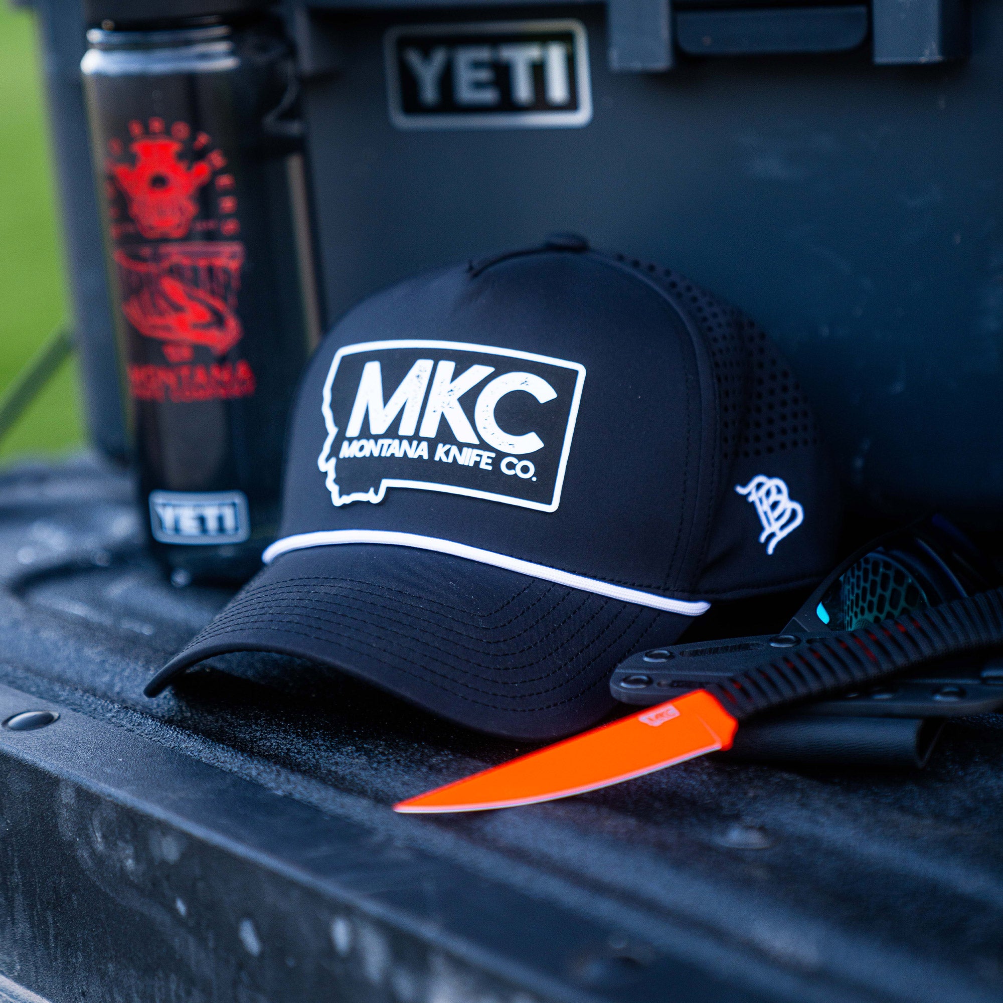 MKC BIG STATE PATCH - ROPE HAT - BLACK