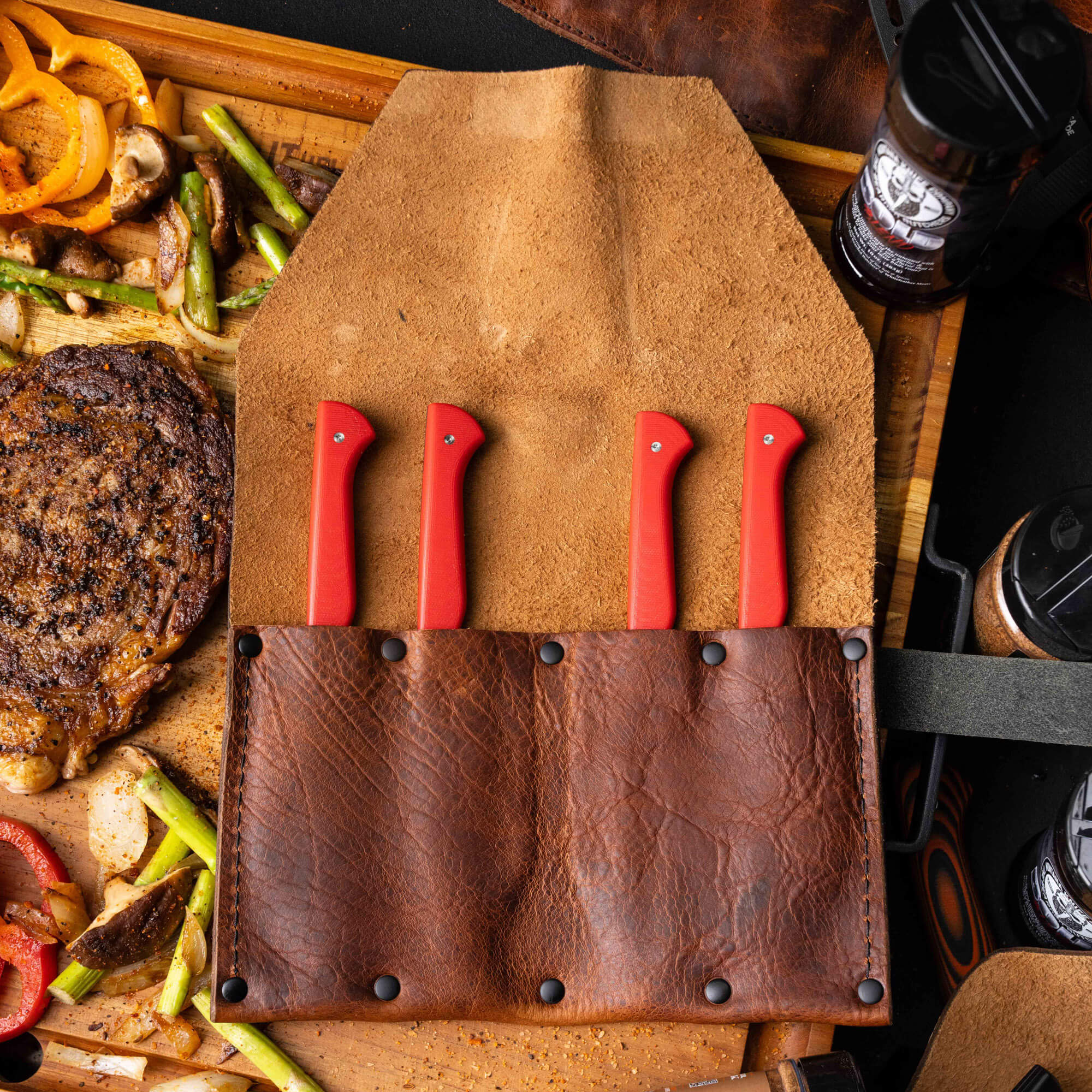 MKC STEAK KNIVES (SET OF 4) - PVD - RED