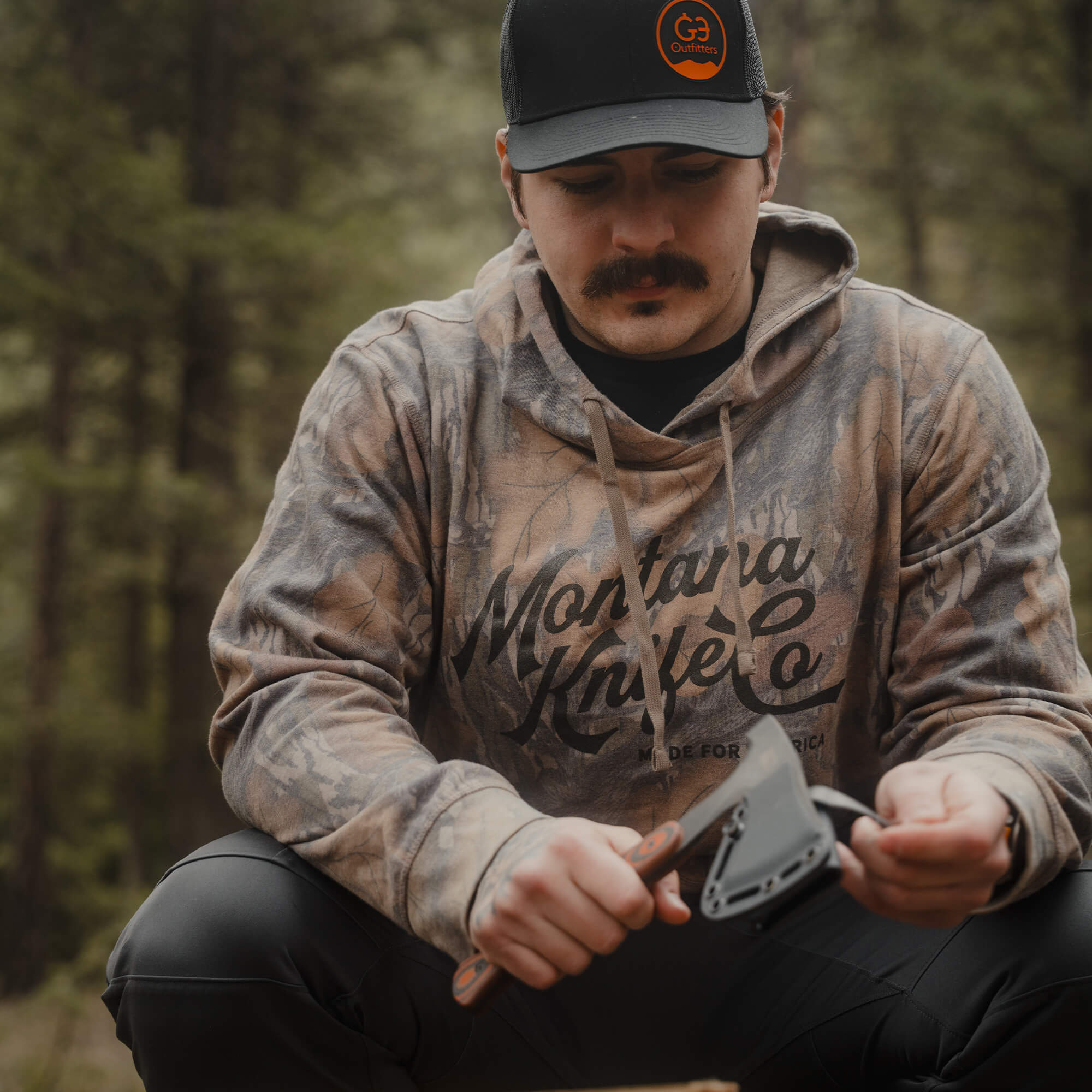 MKC x MOSSY OAK WASHED HOODIE - FALL FOLIAGE