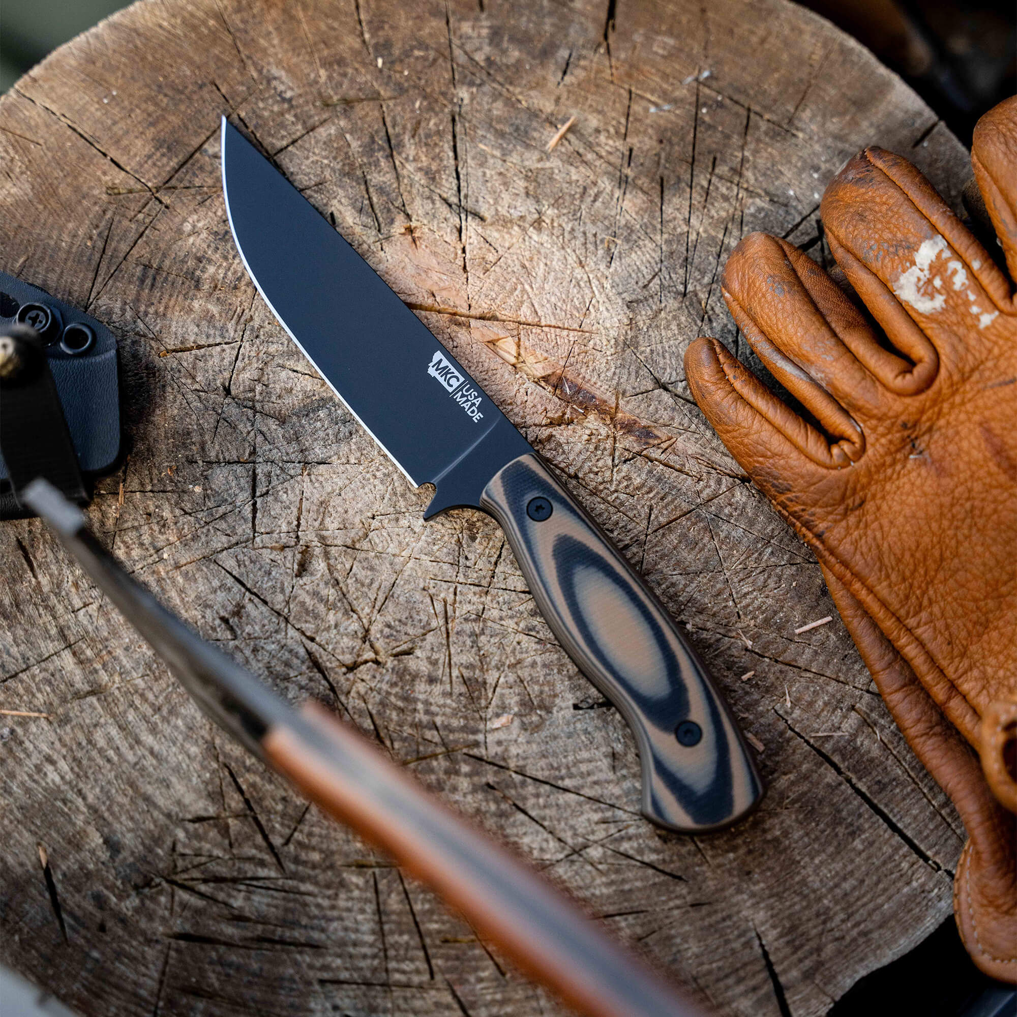 SUPER CUB - DROP POINT HUNTER - TAN & BLACK