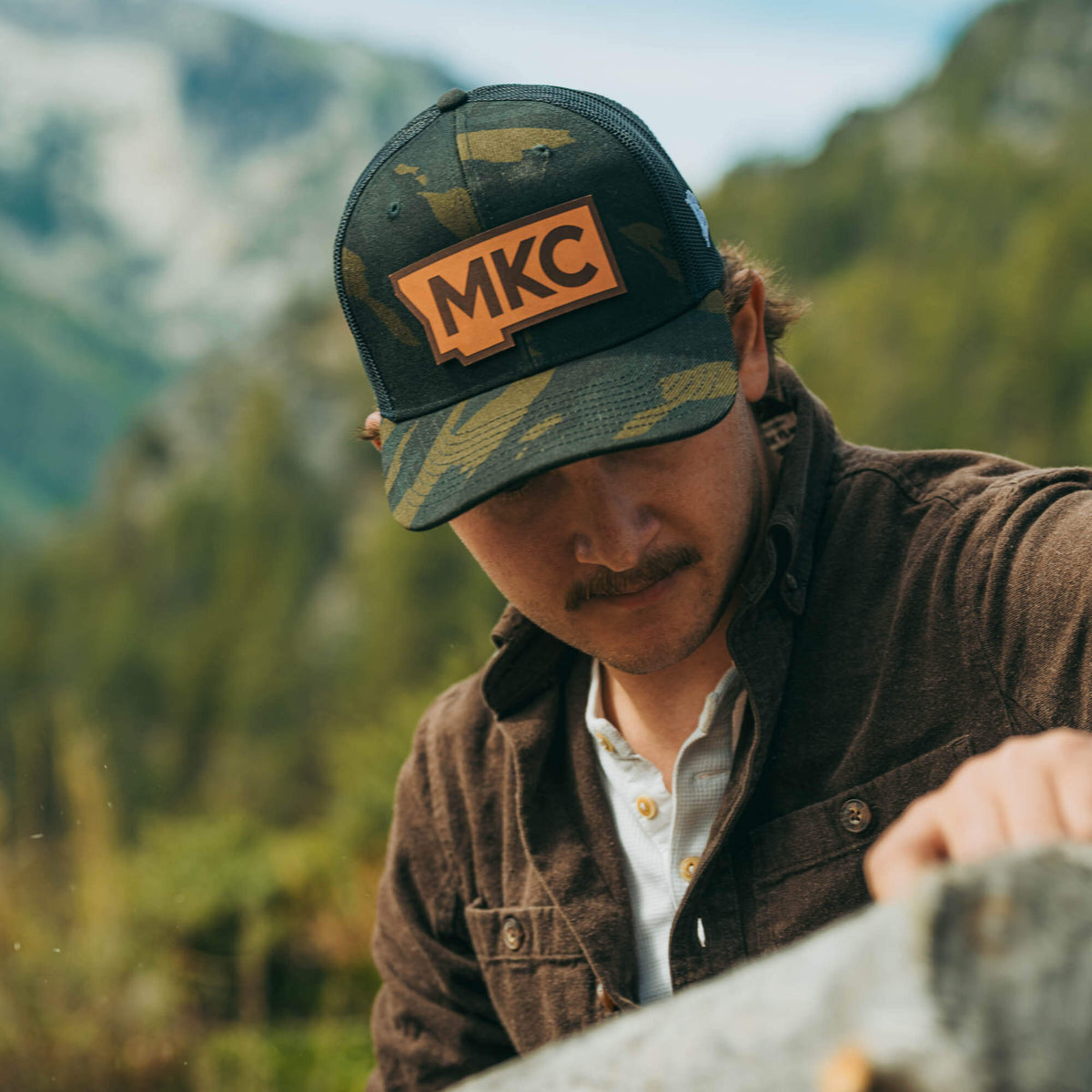 MKC STATE PATCH - CAMO TRUCKER SNAPBACK