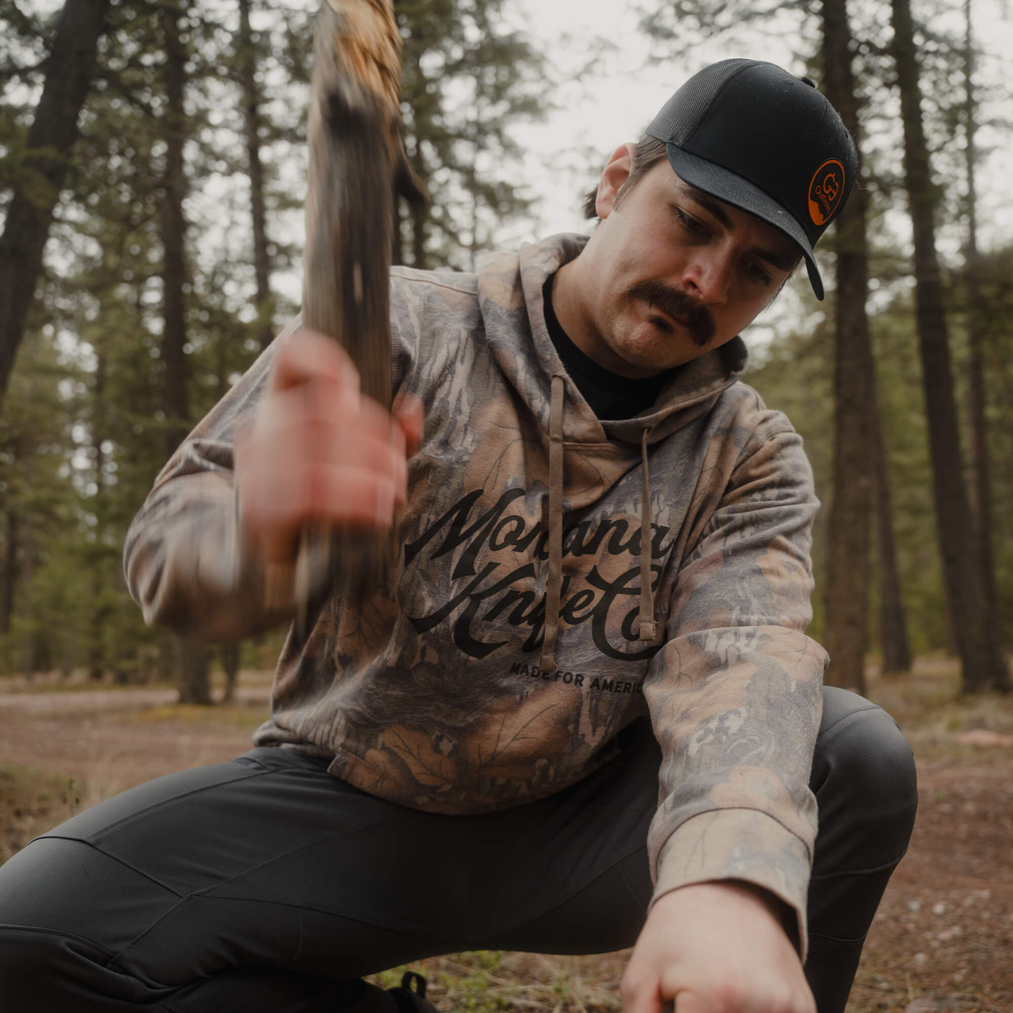 MKC x MOSSY OAK WASHED HOODIE - FALL FOLIAGE