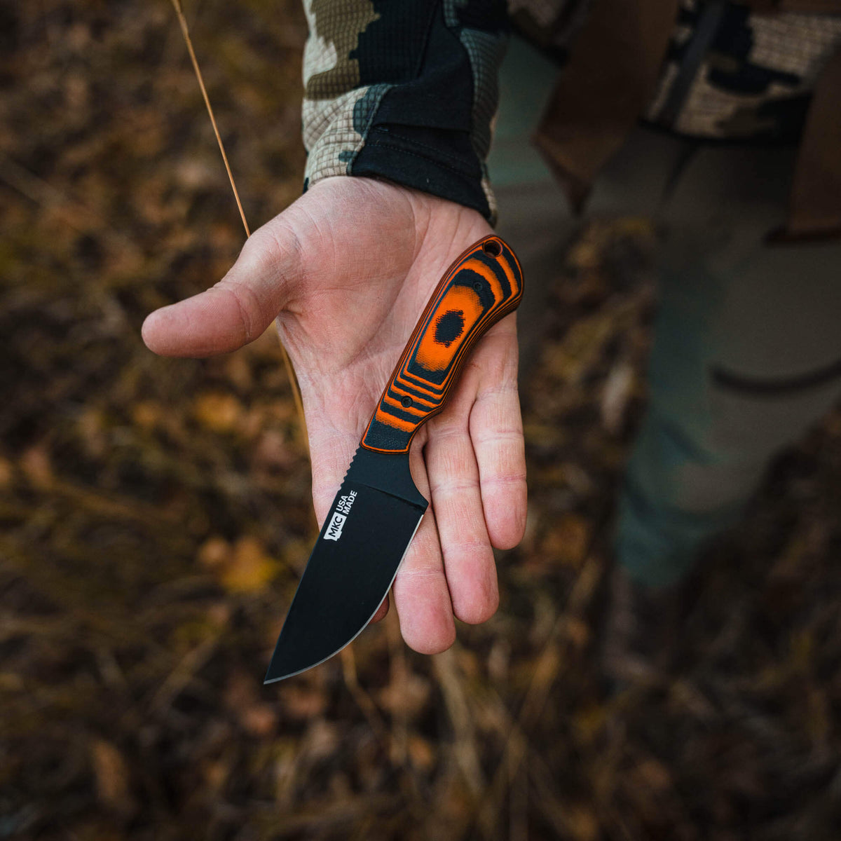 MKC ELK KNIFE - PVD - ORANGE & BLACK