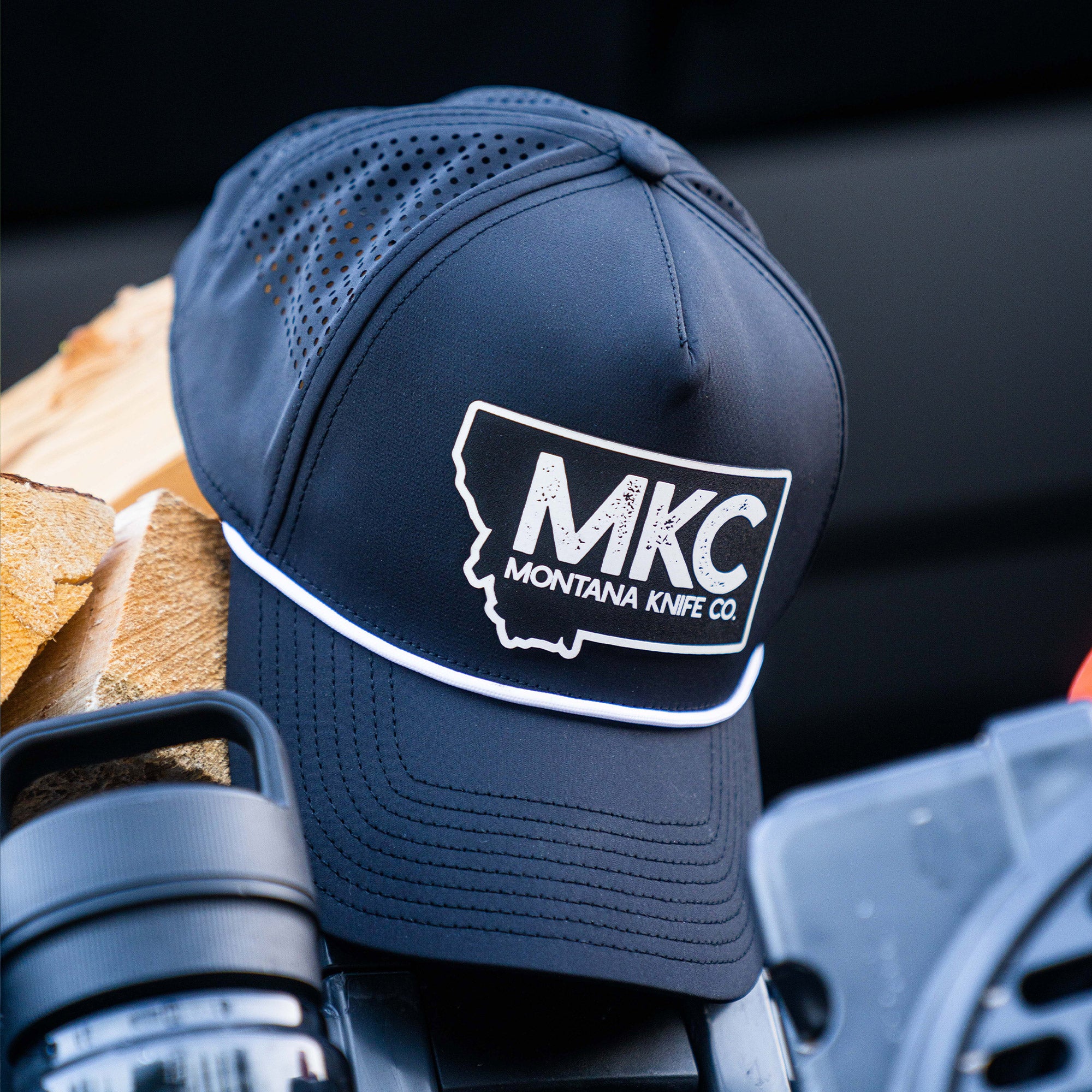 MKC BIG STATE PATCH - ROPE HAT - BLACK