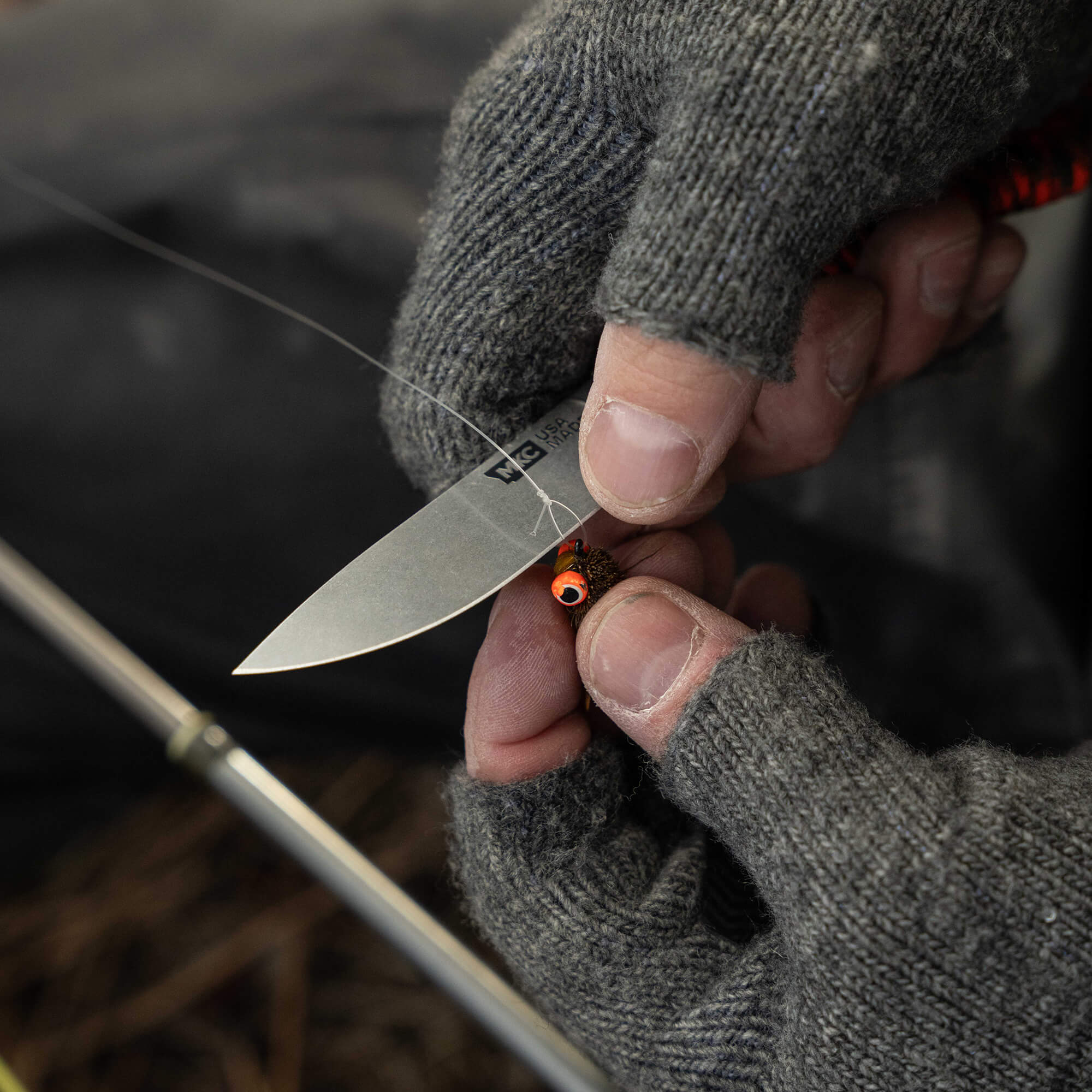 MINI STONED GOAT - ORANGE & BLACK