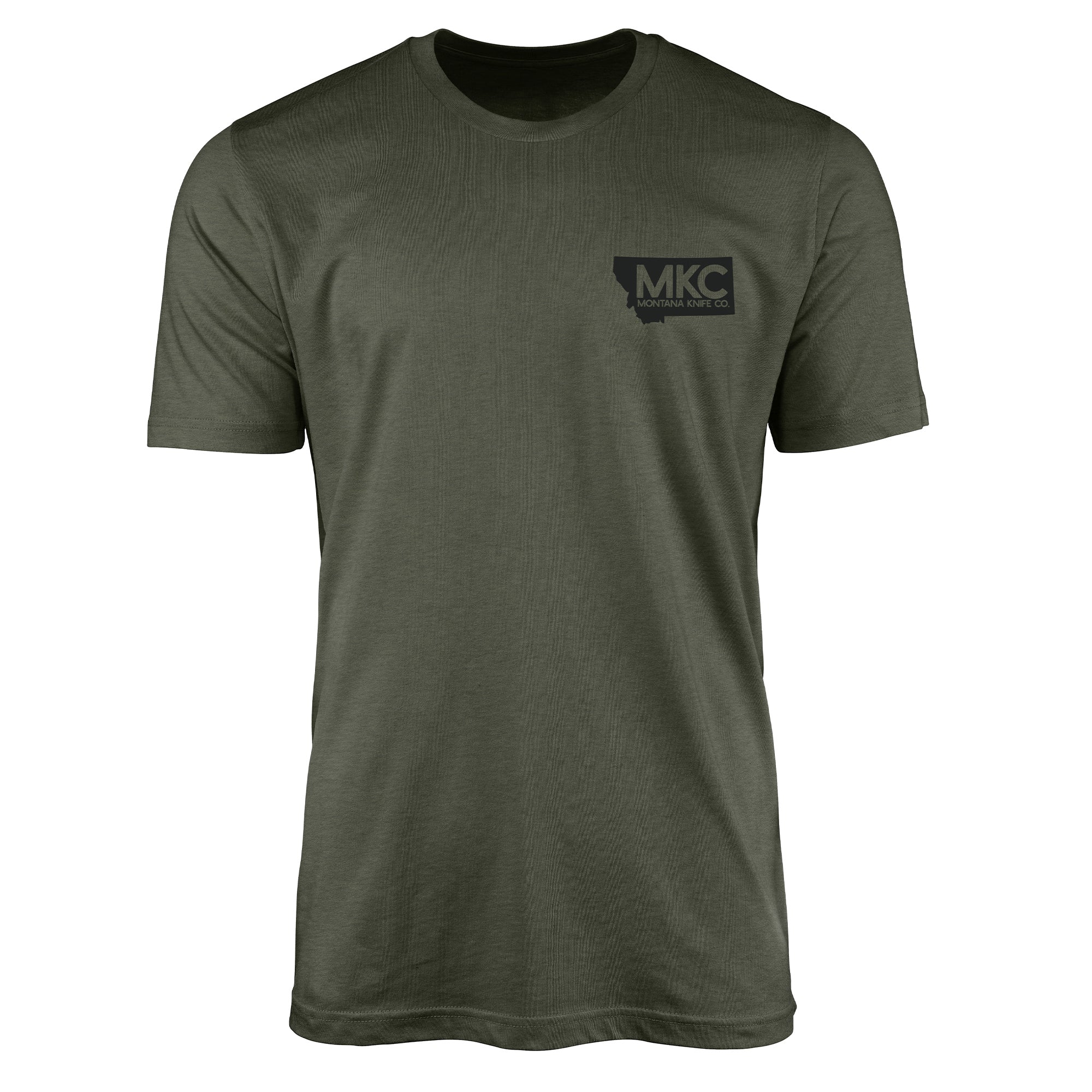 MKC BISON SKULL TEE - MILITARY GREEN