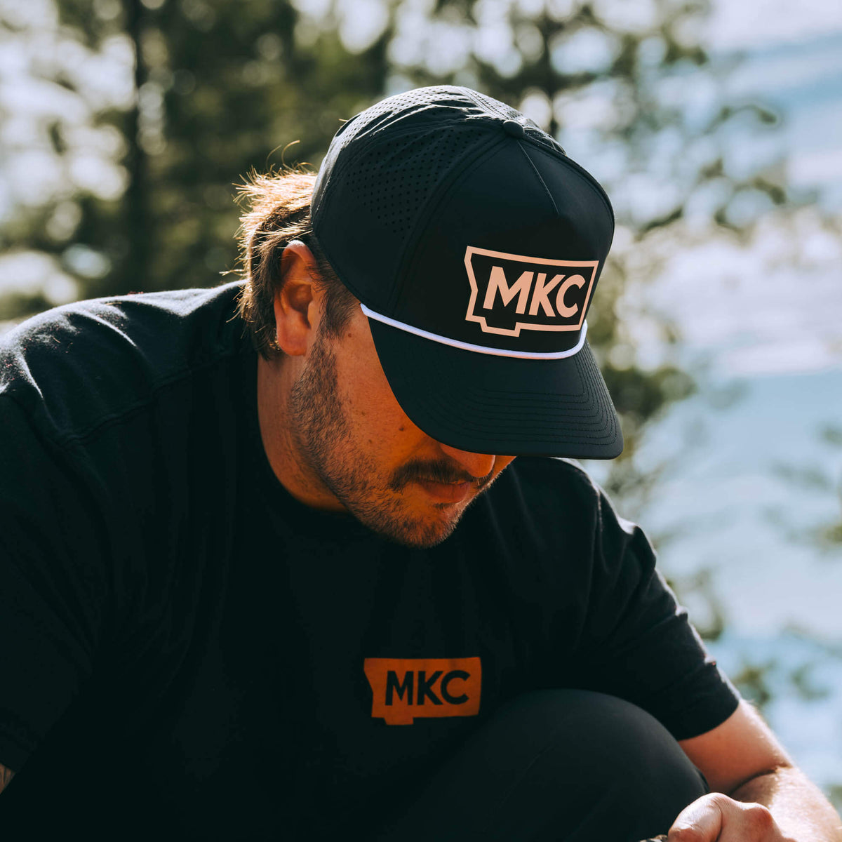MKC BIG STATE PATCH - ROPE HAT - BLACK