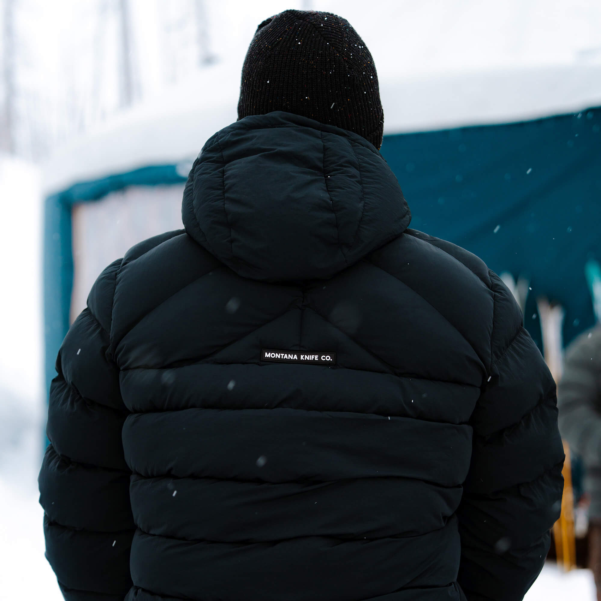 GRINNELL PUFFY ZIP JACKET - BLACK