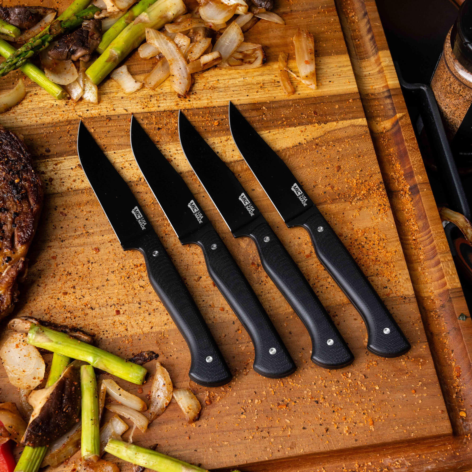 MKC STEAK KNIVES (SET OF 4) - PVD - BLACK