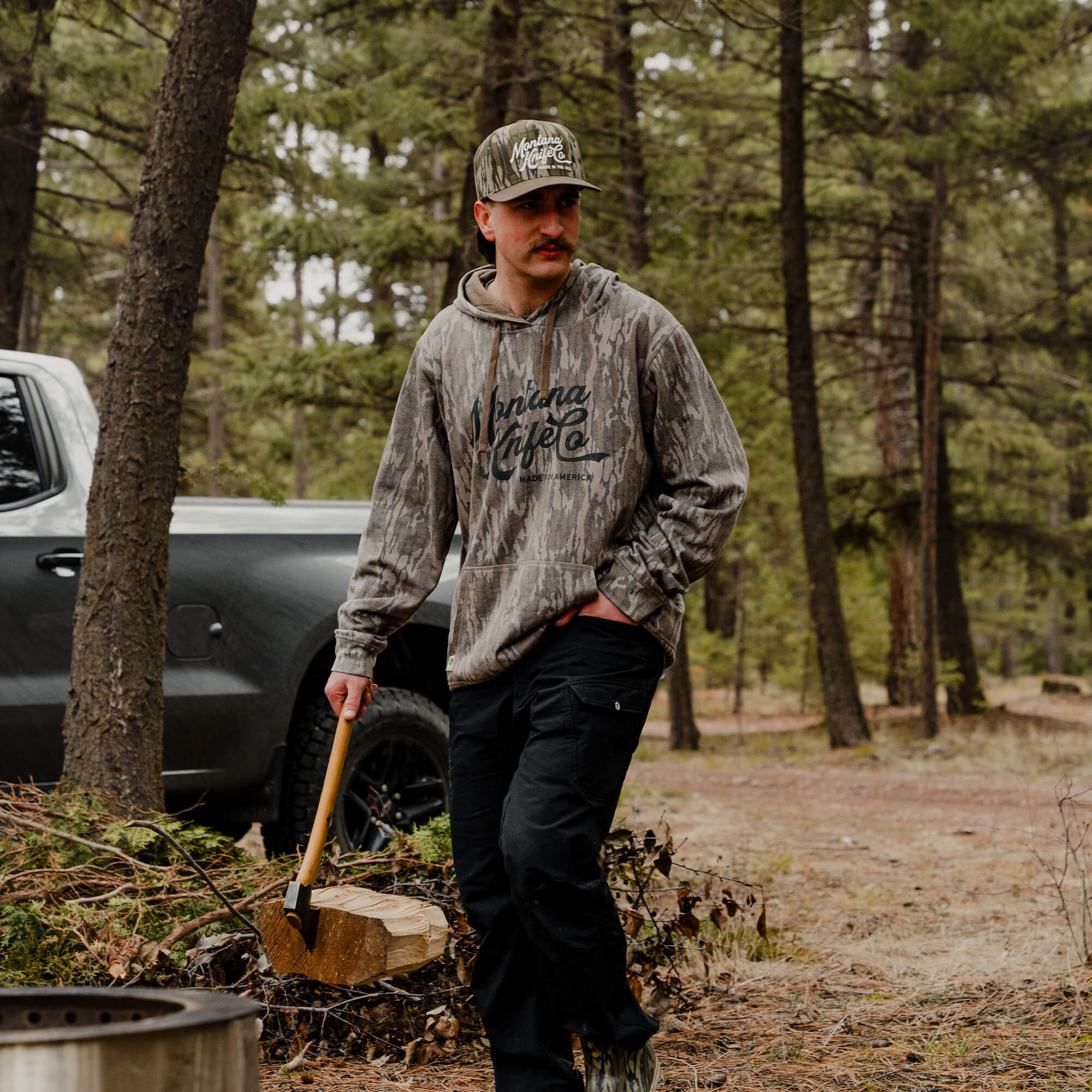 MKC x MOSSY OAK WASHED HOODIE - BOTTOMLAND