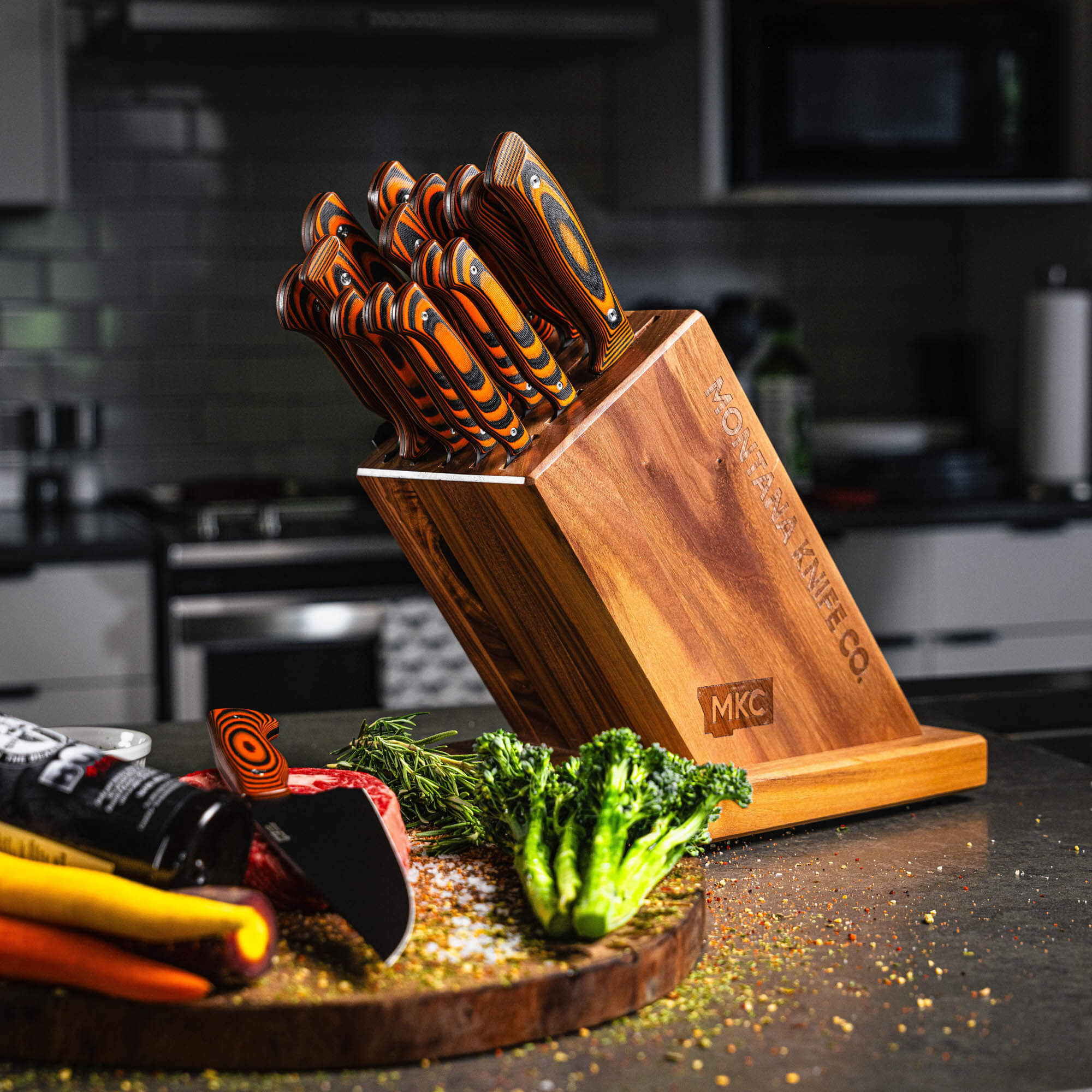 MKC CULINARY MAGNETIC KNIFE BLOCK
