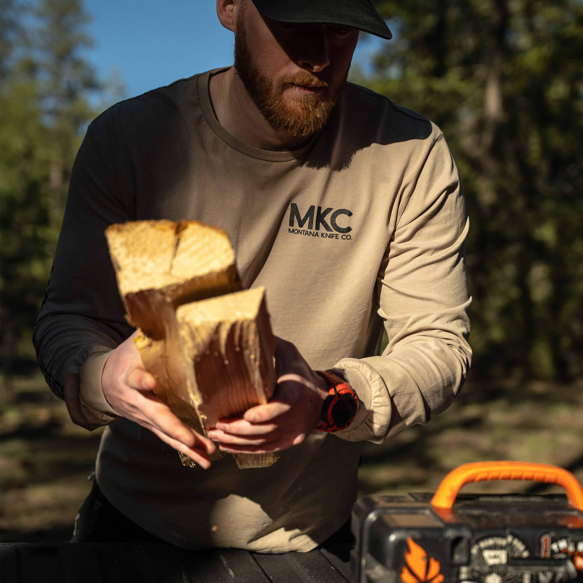 MKC STONEWASH LONG SLEEVE - QUICKSAND