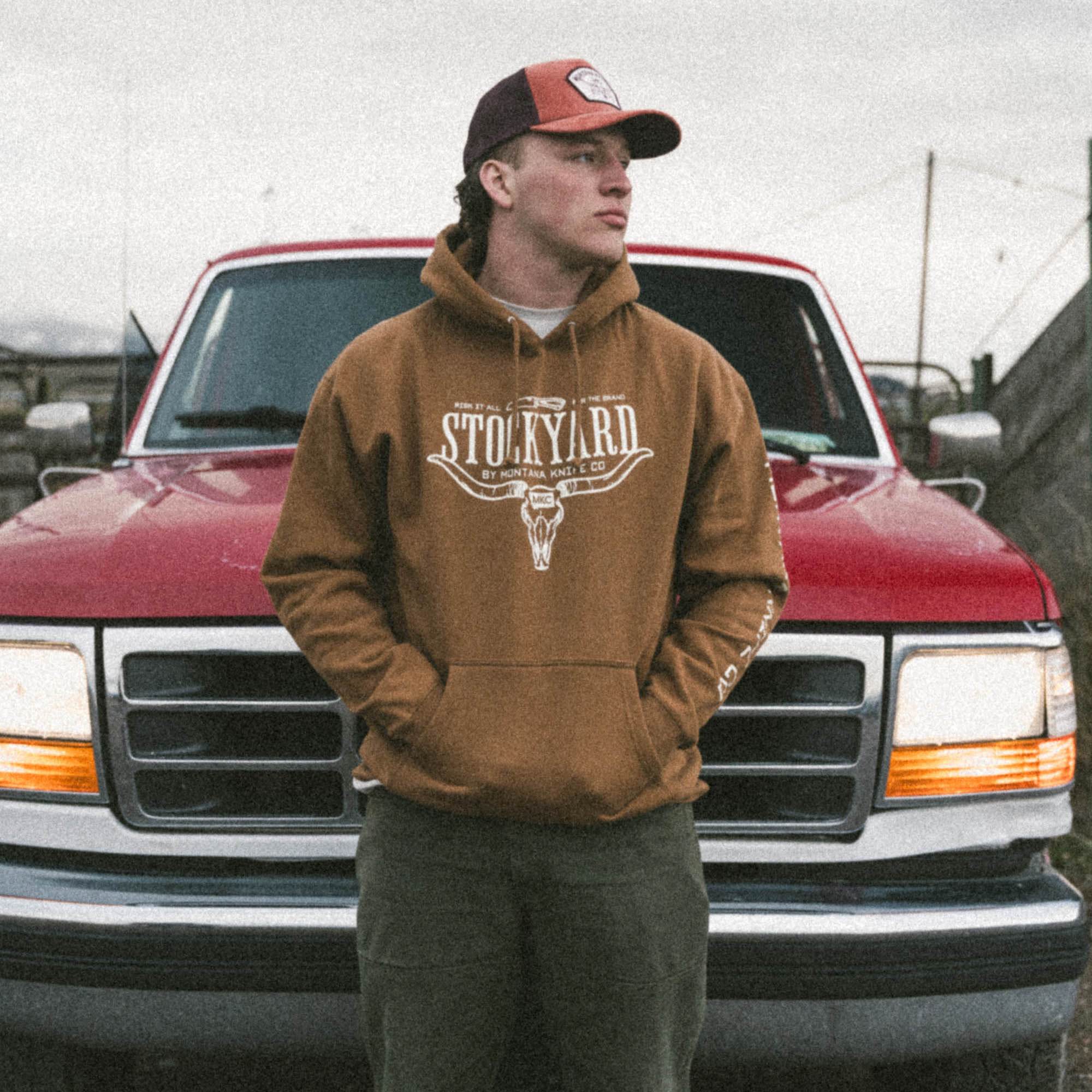 STOCKYARD HOODIE - SADDLE