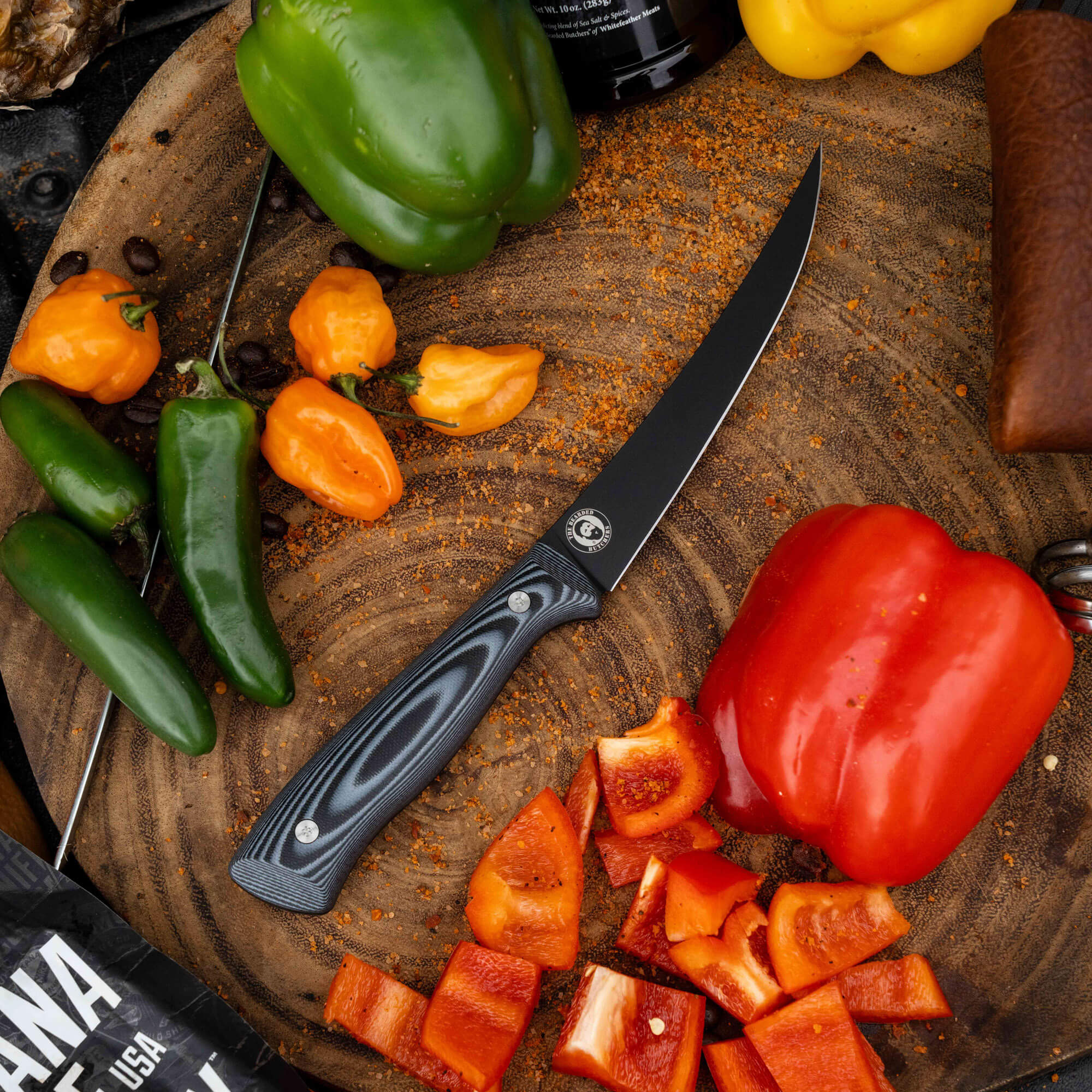 BONING BUTCHER KNIFE - BEARDED BUTCHERS EDITION - GREY/BLACK