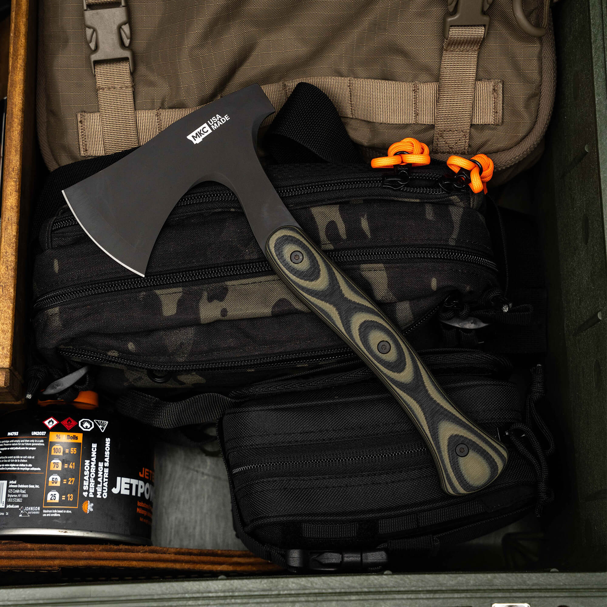 HELLGATE HATCHET - GREEN & BLACK