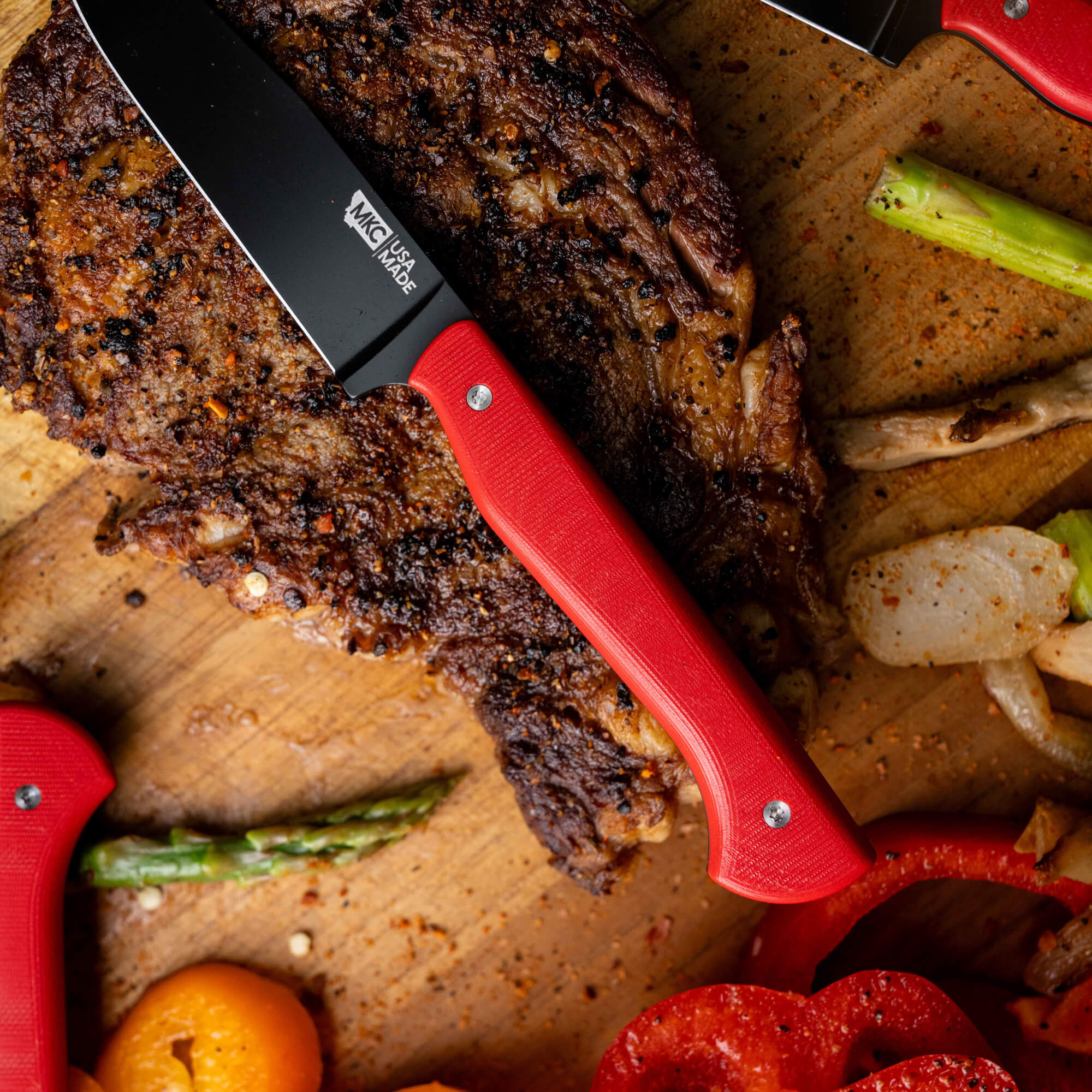 MKC STEAK KNIVES (SET OF 4) - PVD - RED