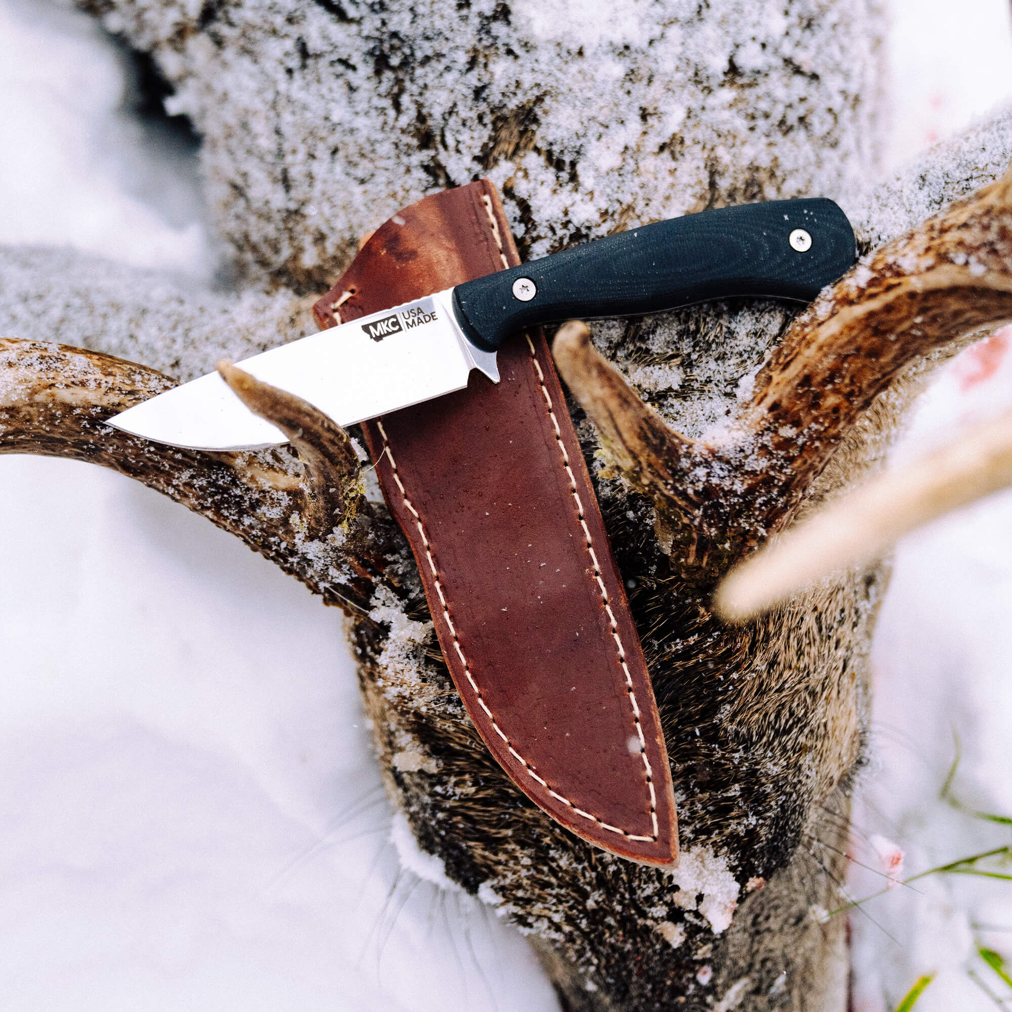 MKC WHITETAIL - VERTICAL LEATHER SHEATH