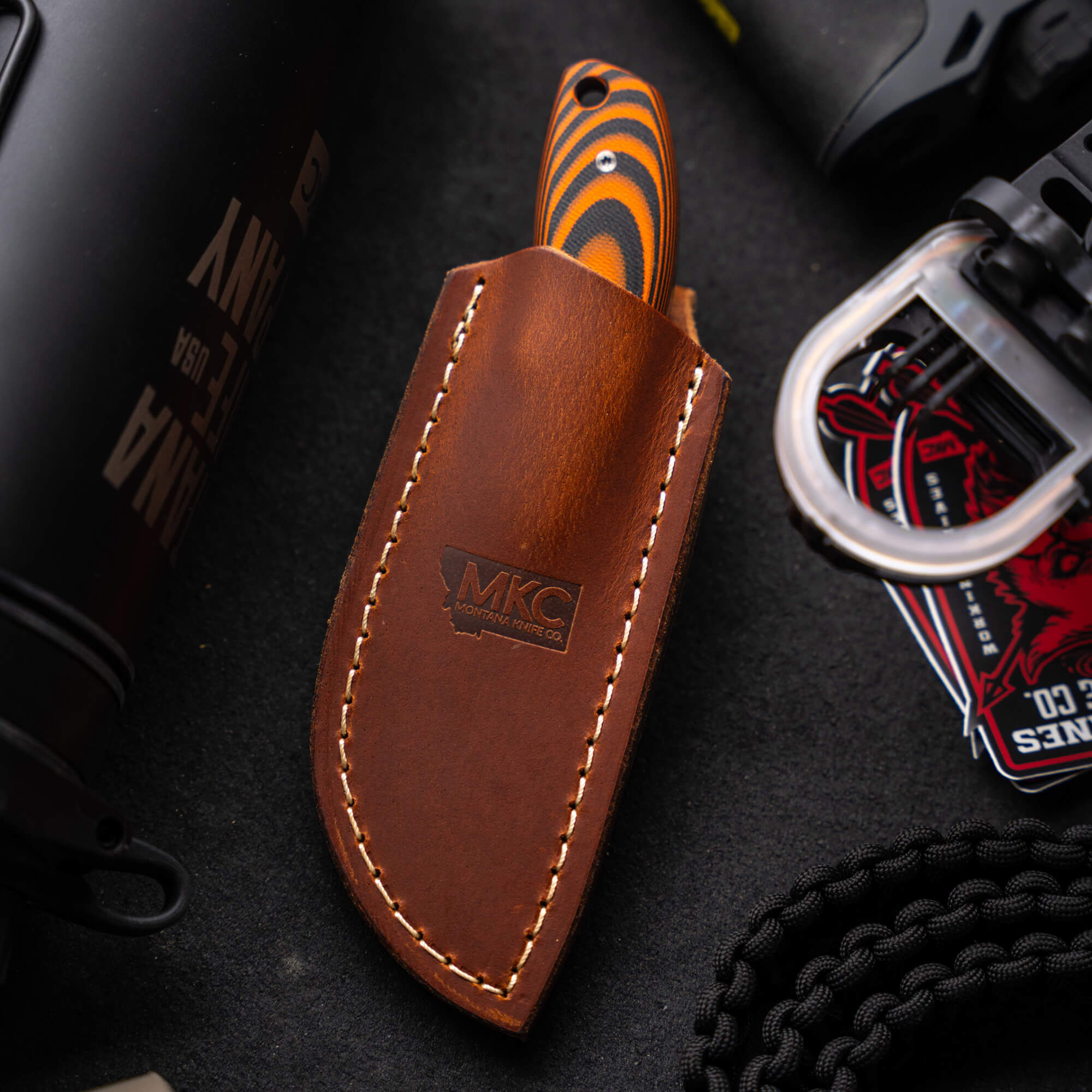 PACKOUT LEATHER SHEATH - VERTICAL BELT CARRY