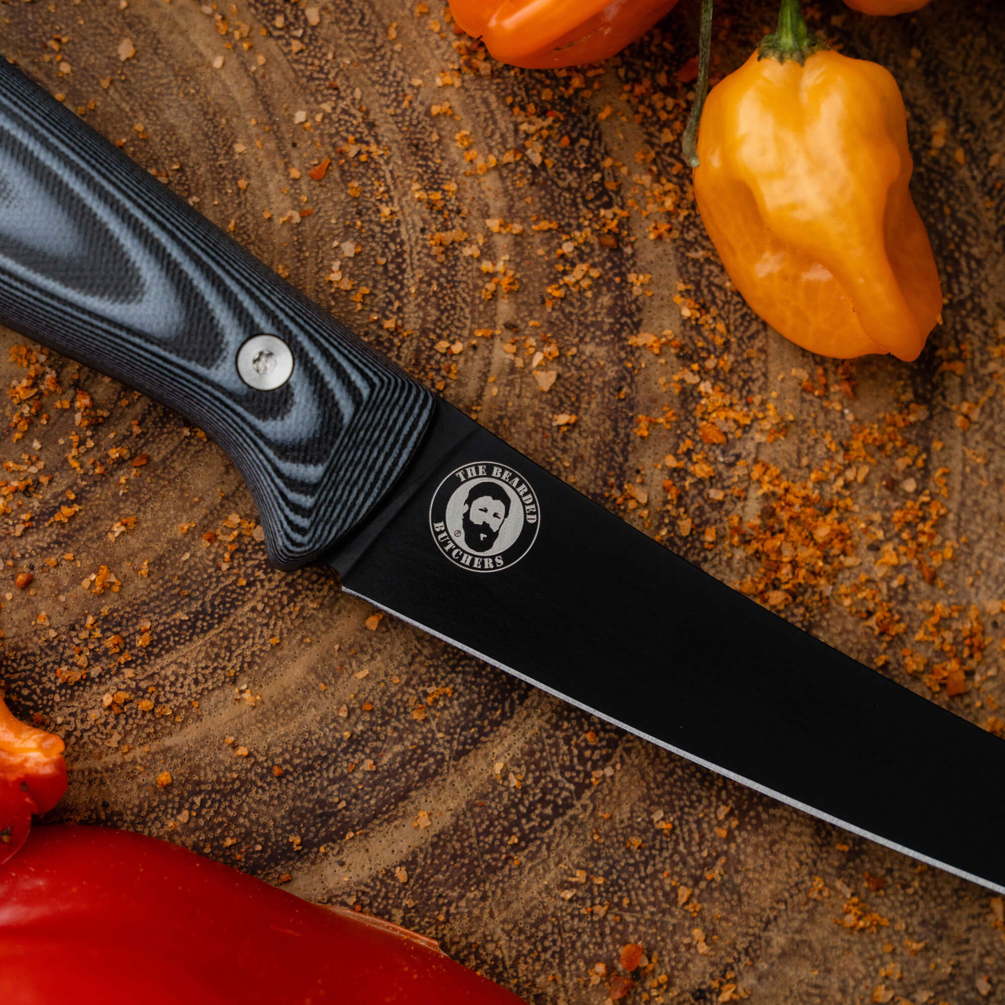 BONING BUTCHER KNIFE - BEARDED BUTCHERS EDITION - GREY/BLACK