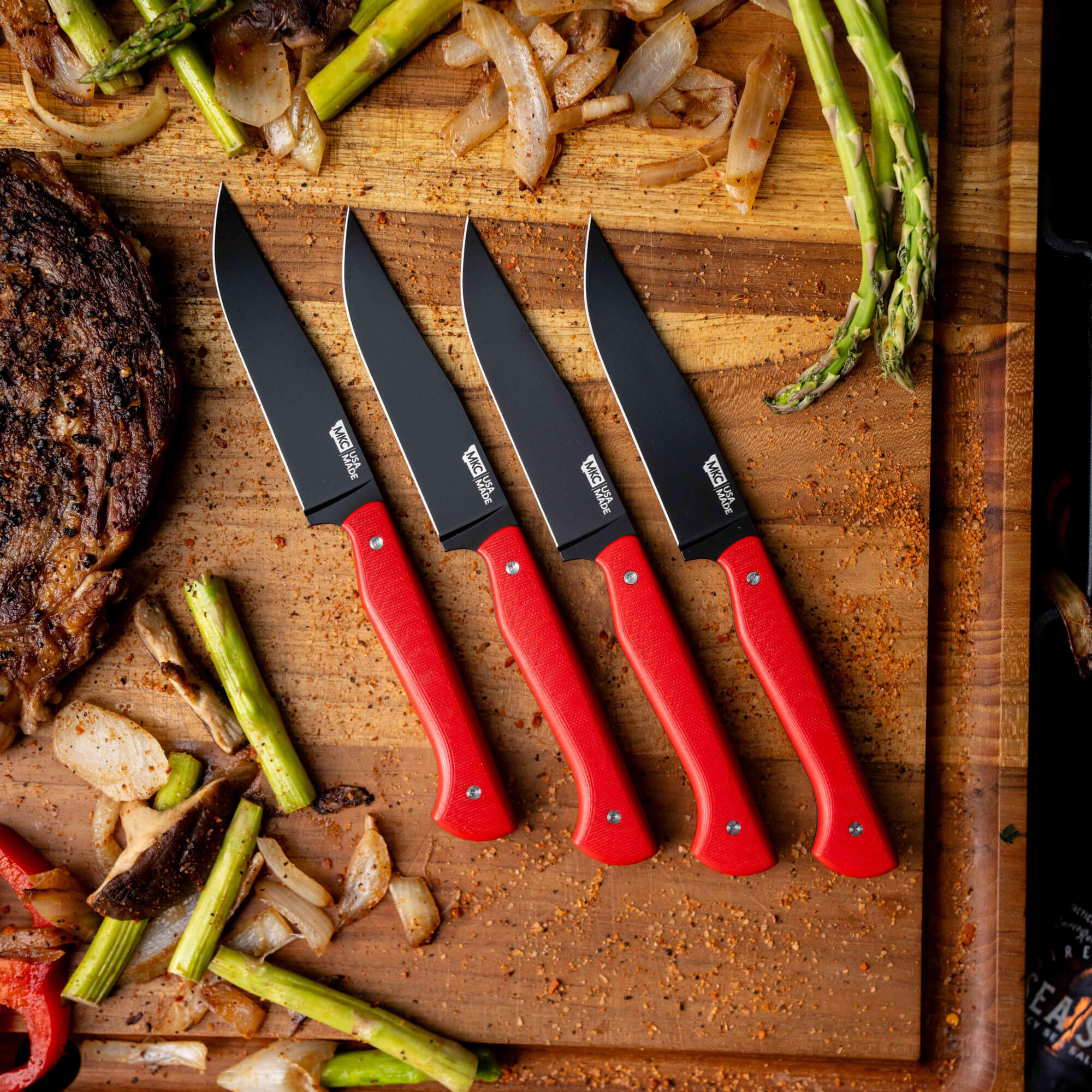 MKC STEAK KNIVES (SET OF 4) - PVD - RED