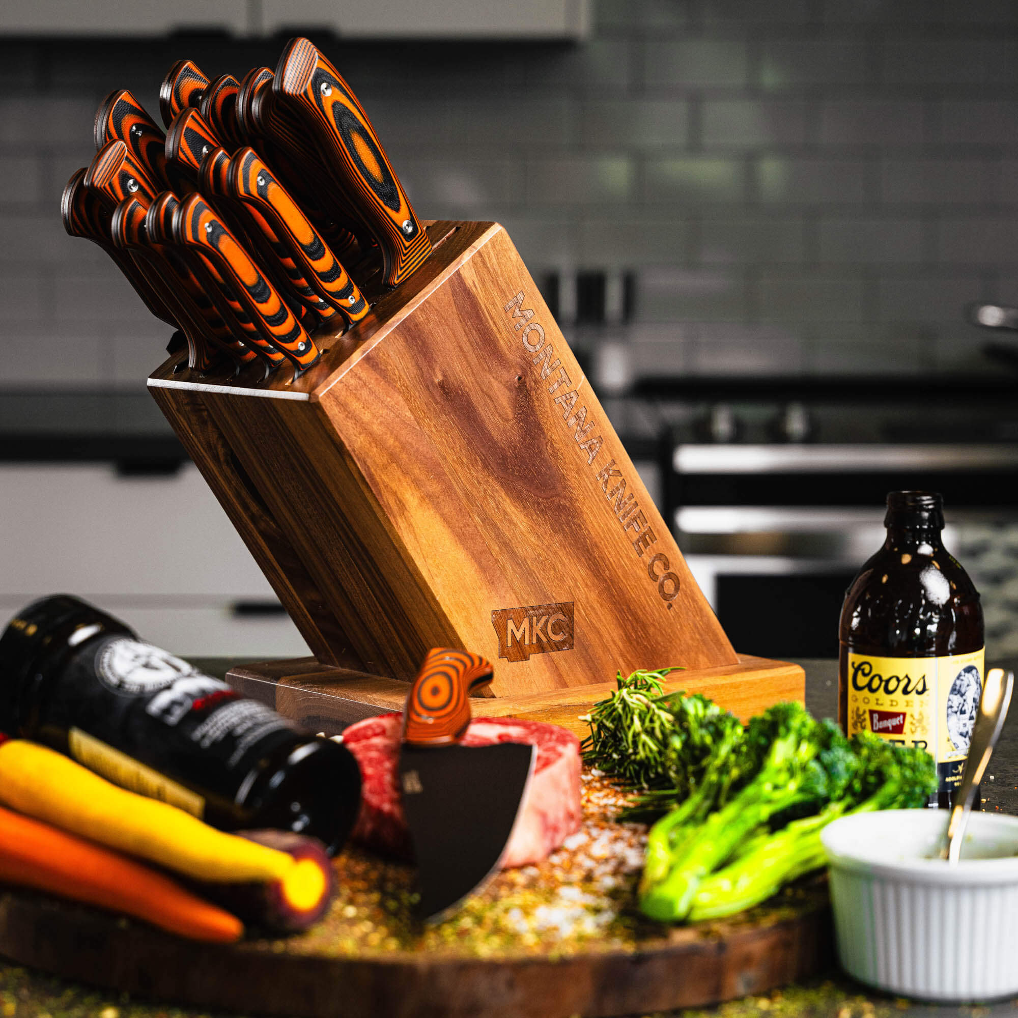 MKC CULINARY MAGNETIC KNIFE BLOCK