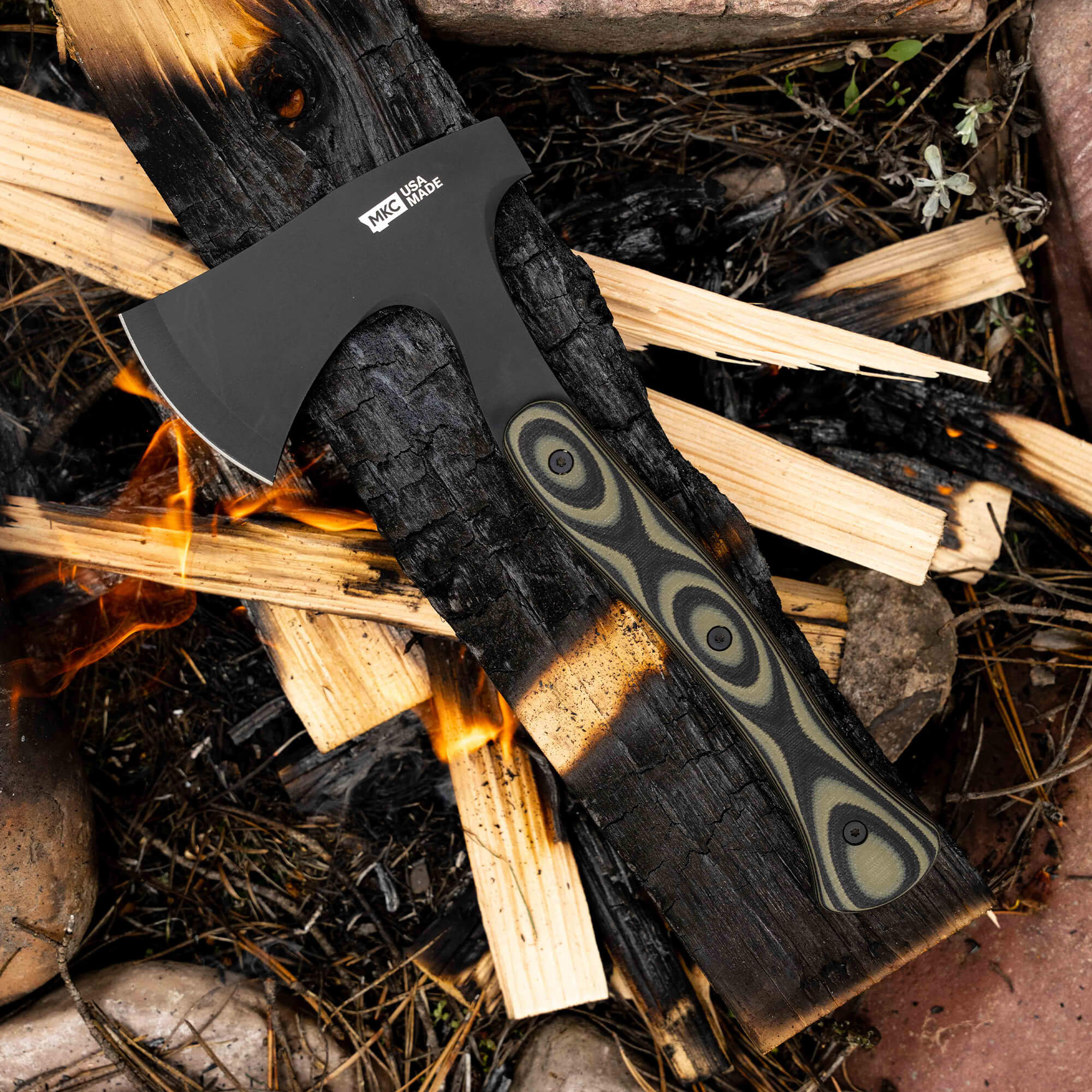 HELLGATE HATCHET - GREEN & BLACK