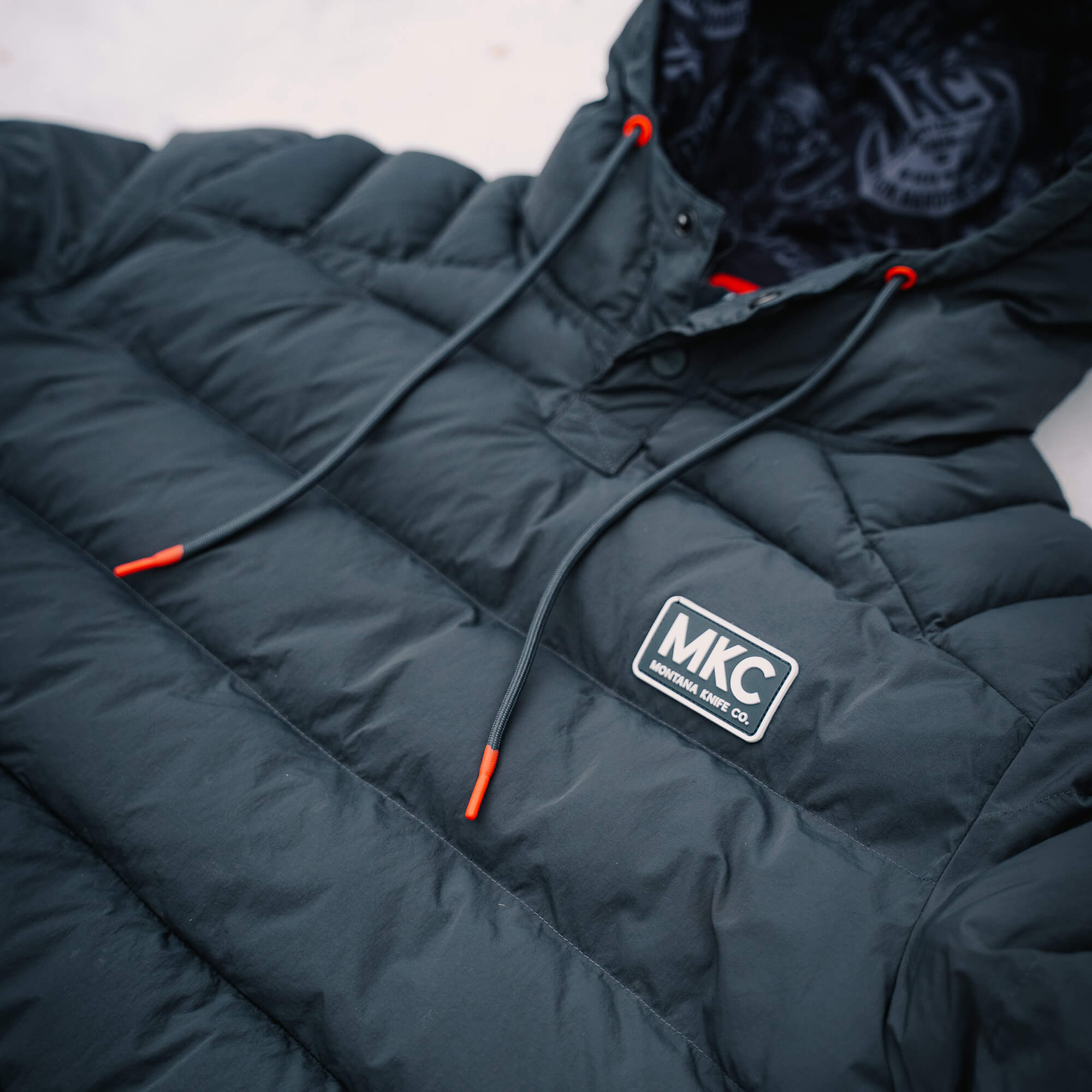 OBERLIN PULLOVER PUFFY JACKET - CHARCOAL