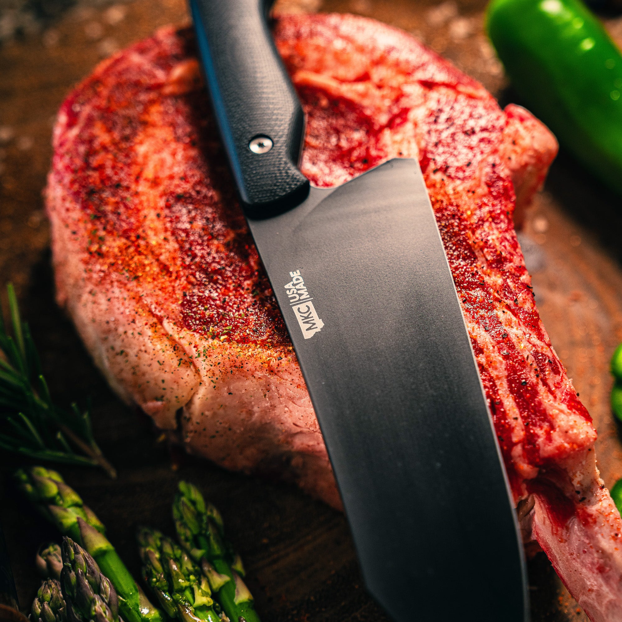 SMITH RIVER SANTOKU - BLACK