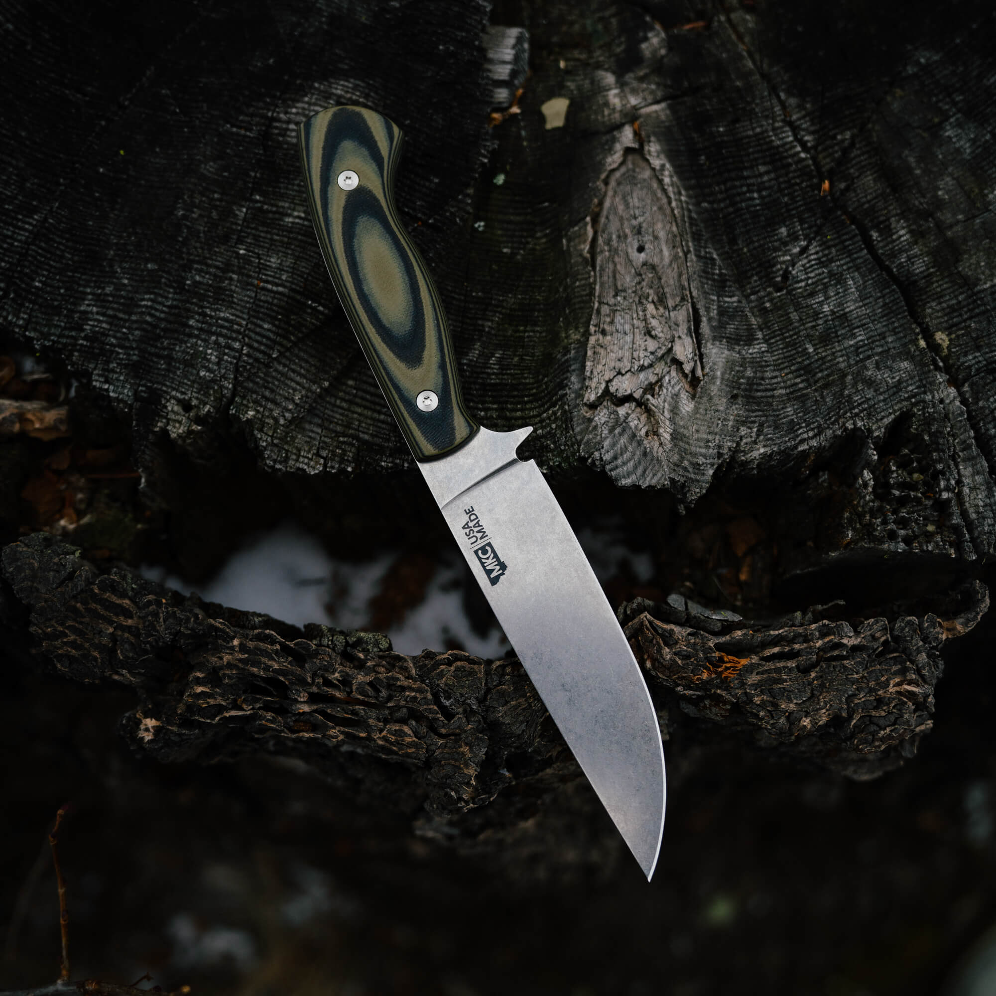 MAGNACUT SUPER CUB - DROP POINT HUNTER - GREEN & BLACK